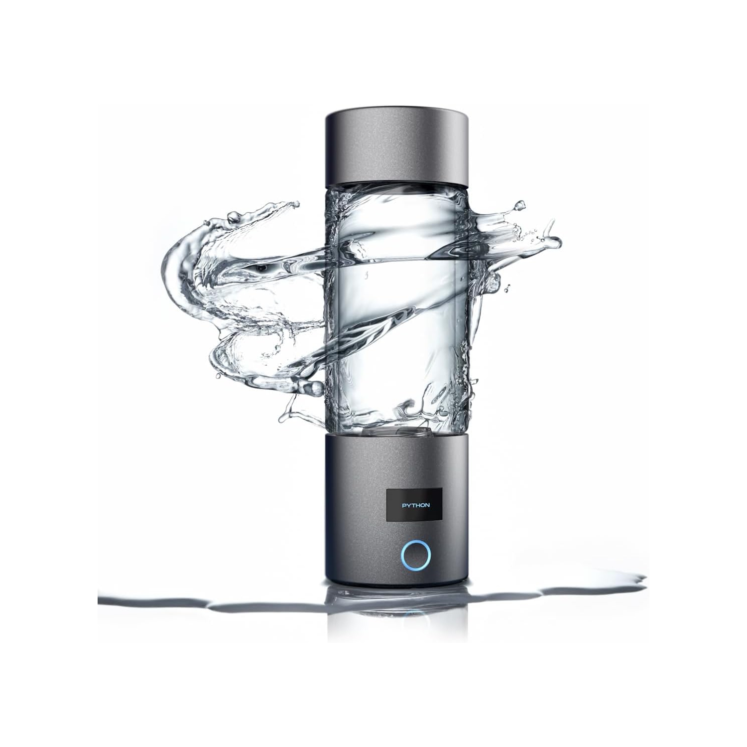 Python Bionic Hydrogen Water Bottle - Clinically Tested SPE & PEM Technology for Healthy Aging and Cellular Renewal - Anti-Aging Water Ionizer for
