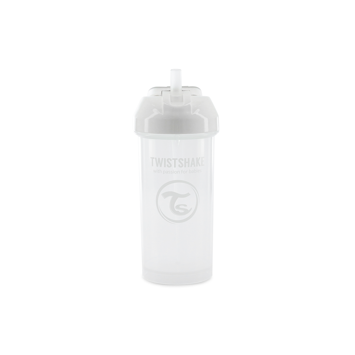 Twistshake Straw Cup 360ml 6+m White