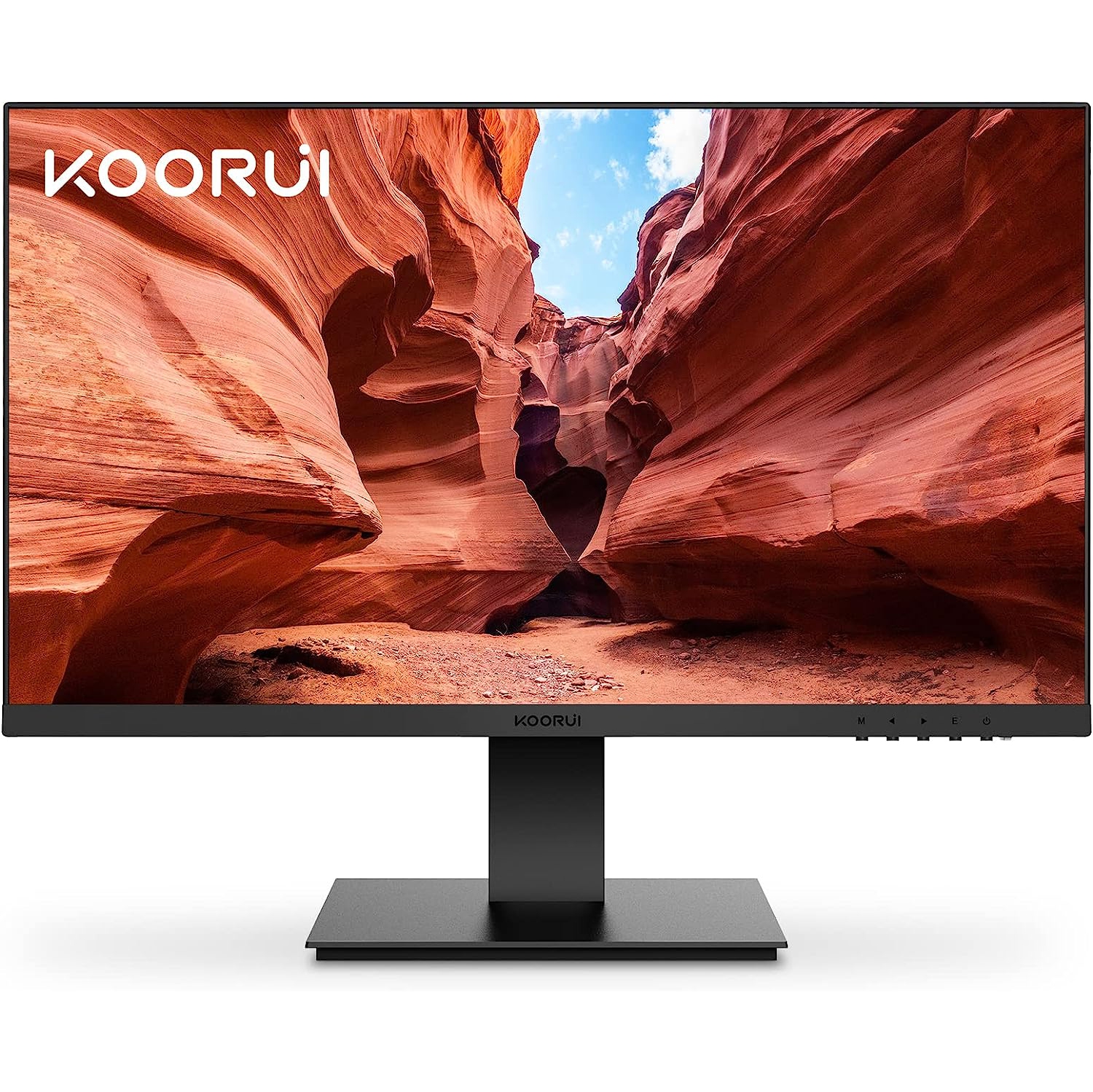 KOORUI 27 Inch Monitor, Computer Monitor(FHD 1080p, 75HZ, HDMI+VGA, 99% SRGB, 5ms Response, Eye Care) Virtually Borderless Design Display Monitor