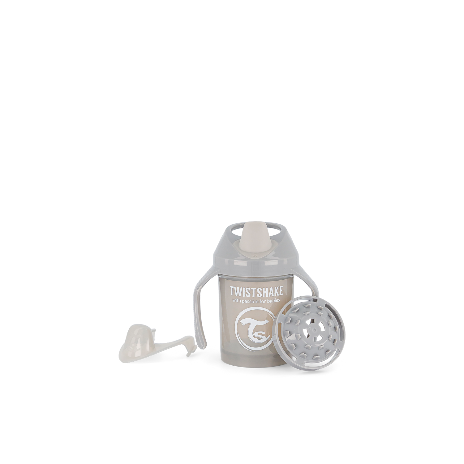 Twistshake Mini Cup 230ml 4+m Pastel Grey