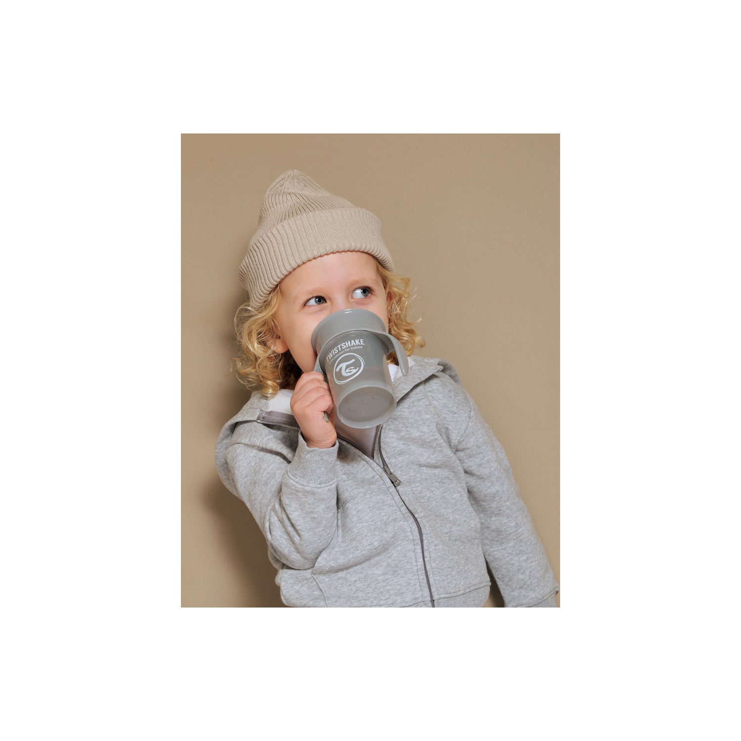 Twistshake 360 Cup 6+m Pastel Grey