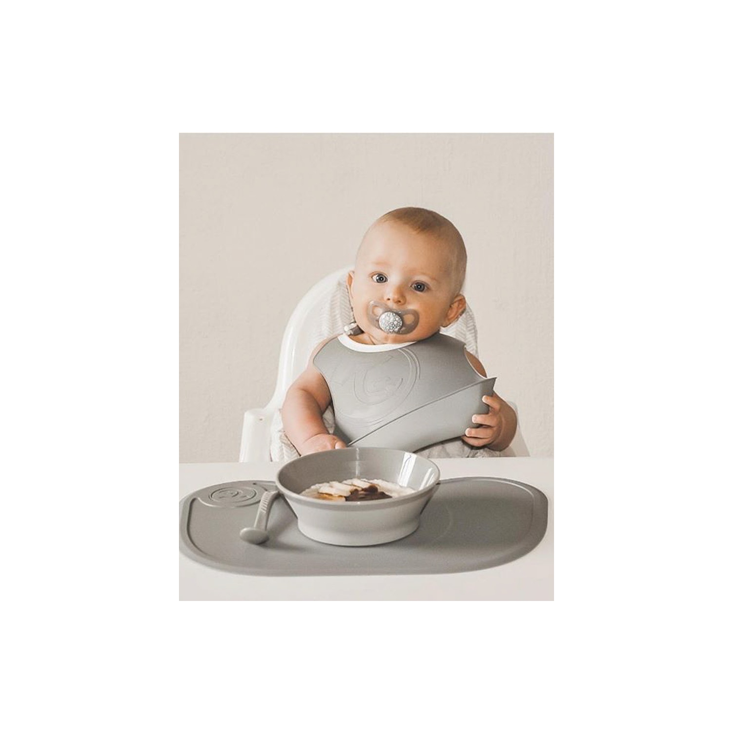 Twistshake Bowl 6+m Gris pastel