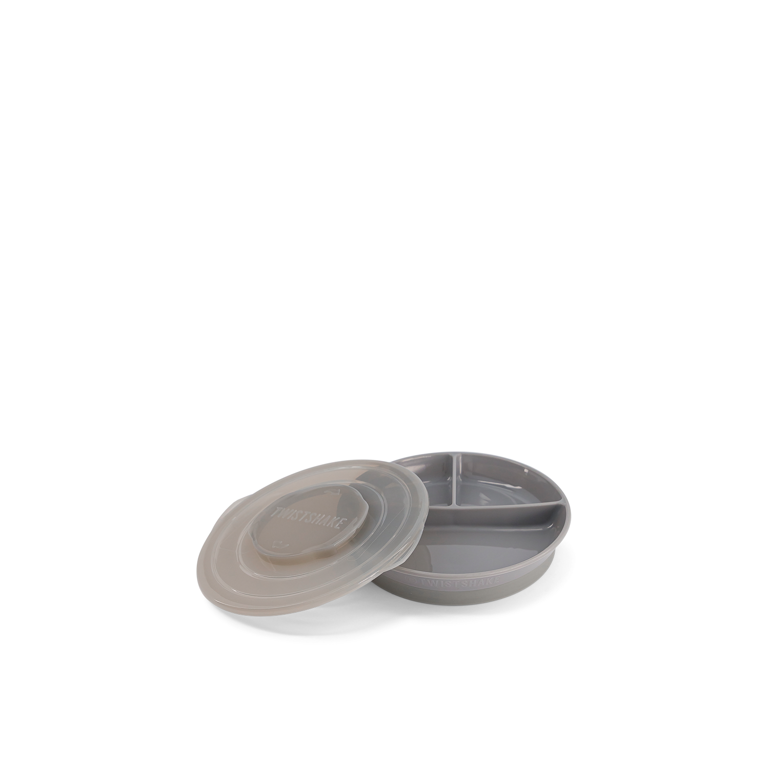 Twistshake Divided Plate 6+m Pastel Grey