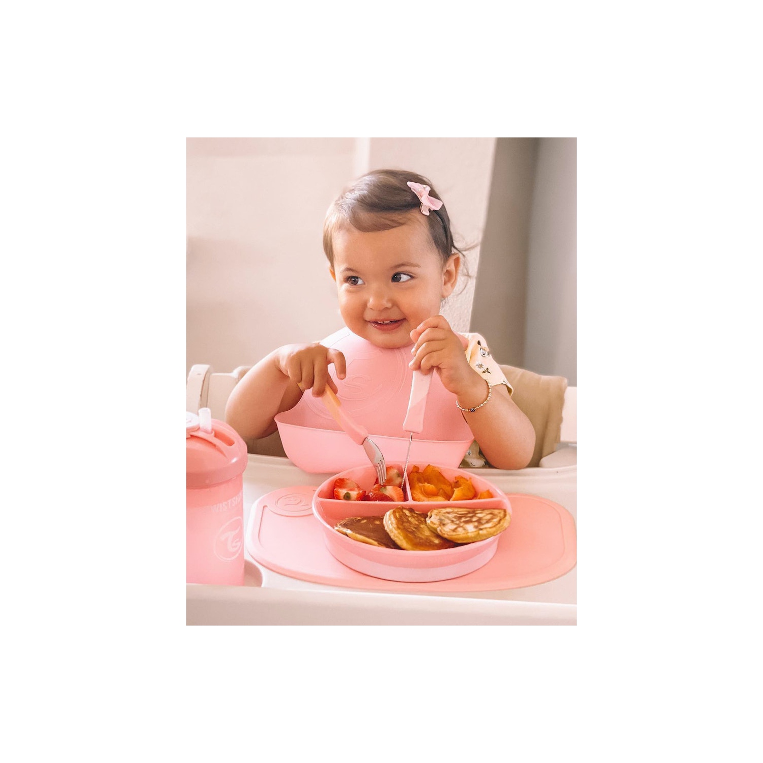 Click-mat mini + Plate Pink