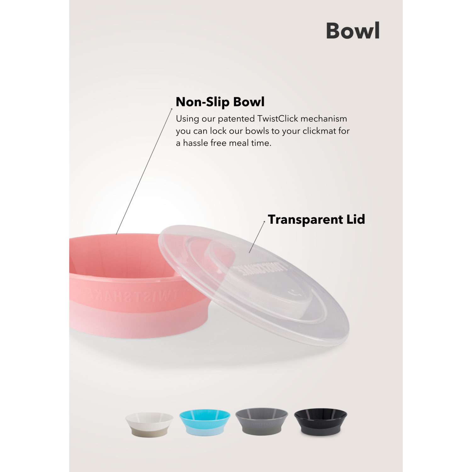 Twistshake Bowl 6+m White