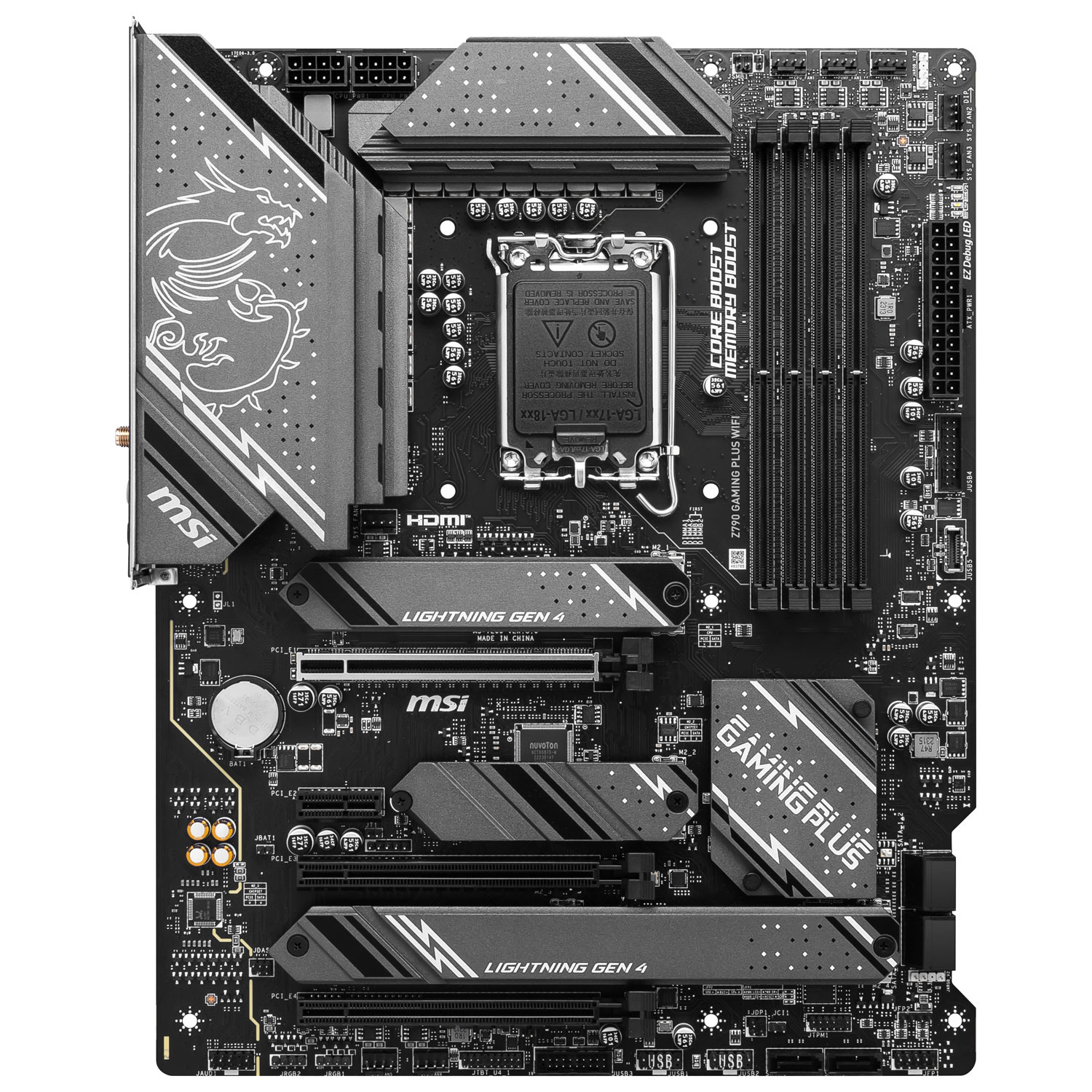 CPU Intel Core i7-14700K + MSI Z790P- WIFI MSI PRO Z790-P WiFi ProSeries Motherboard (Supports 12th
