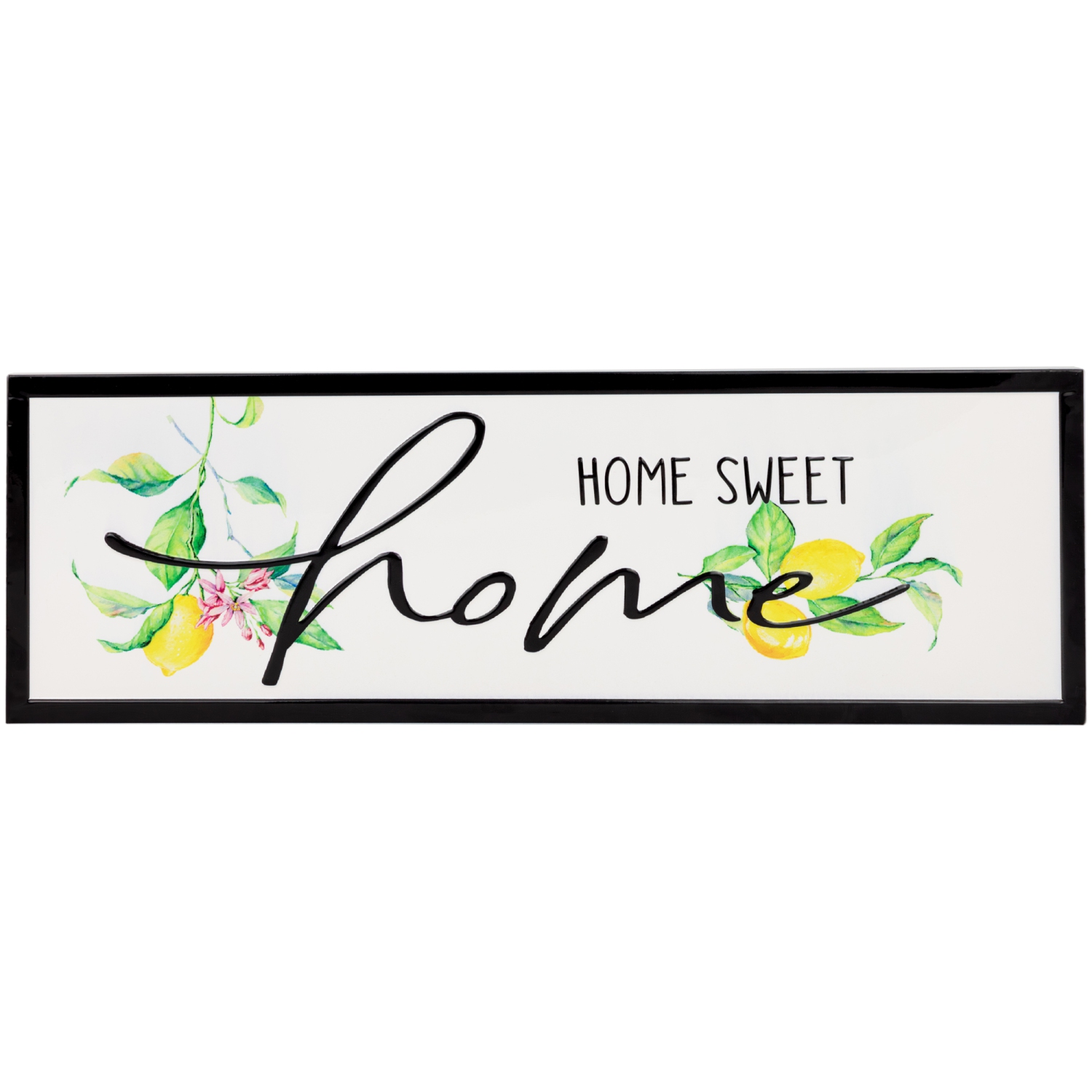 Affiche murale en métal Home Sweet Home - 23 po