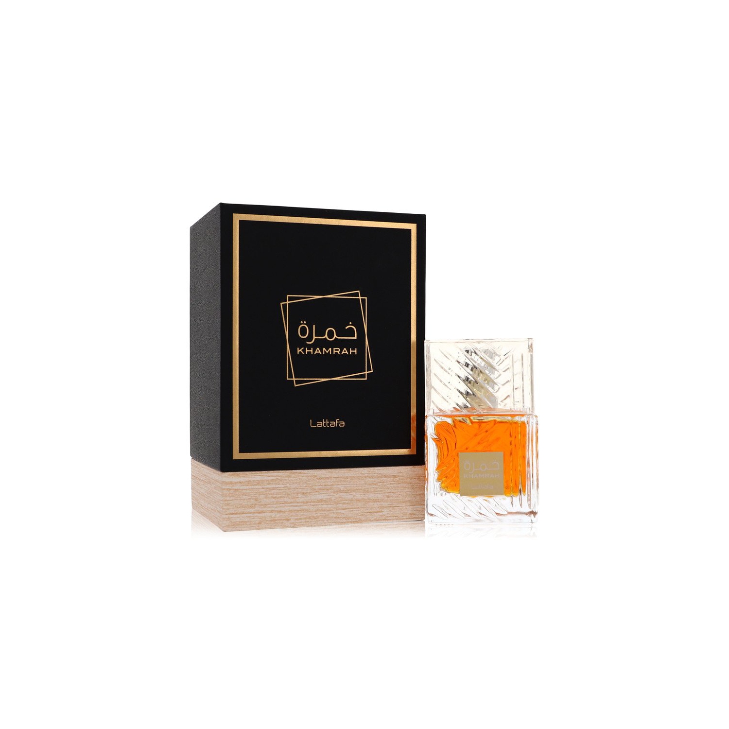 Lattafa Khamrah by Lattafa Eau De Parfum Spray (Unisex) 3.4 oz