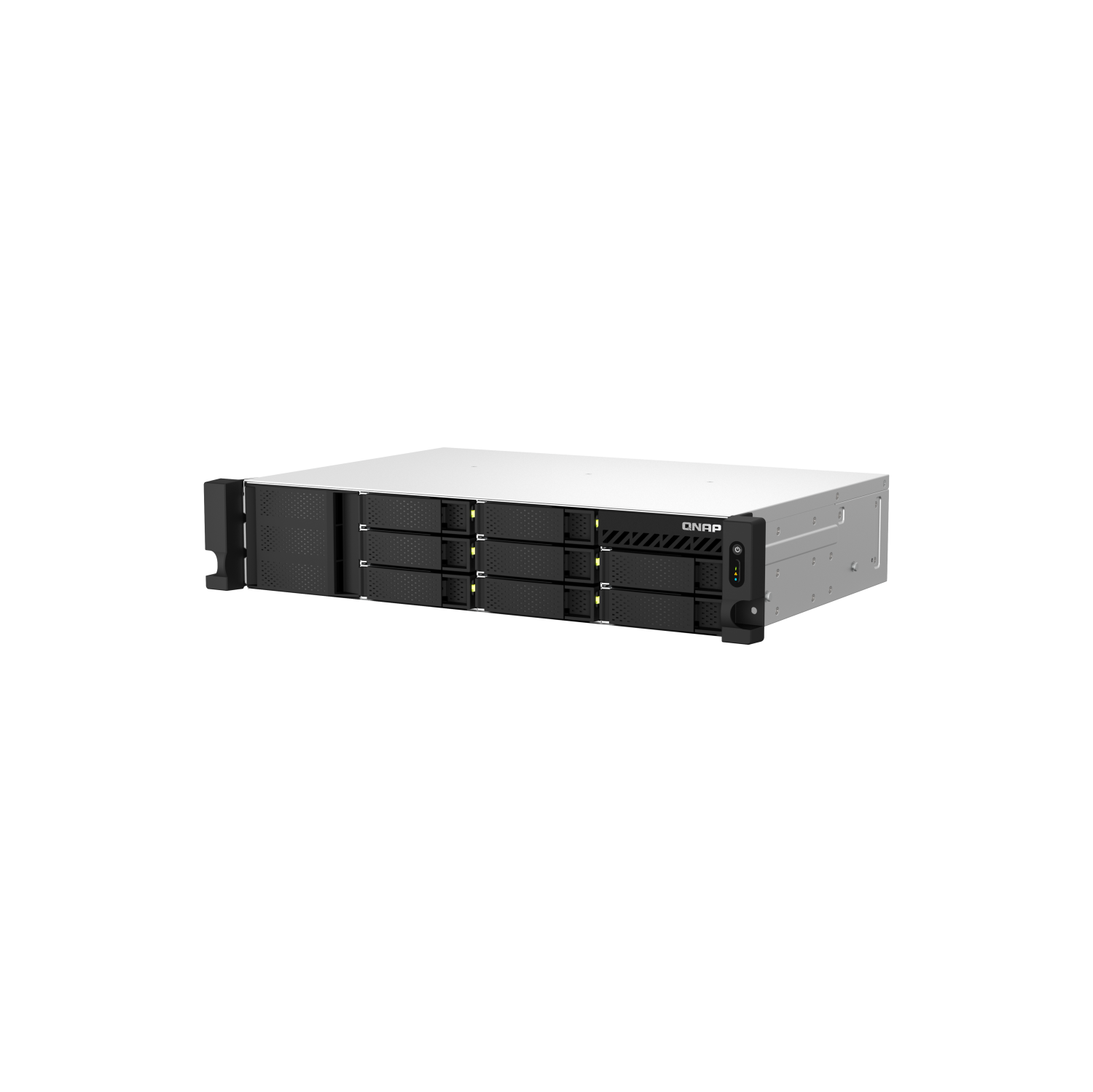 QNAP TS-864eU-RP-8G-US 8 Bay High-Speed Short Depth Rackmount Rackmount NAS with Dual-2.5GbE, Intel Celeron CPU, 8GB DDR4 Memory and 2.5GbE Network