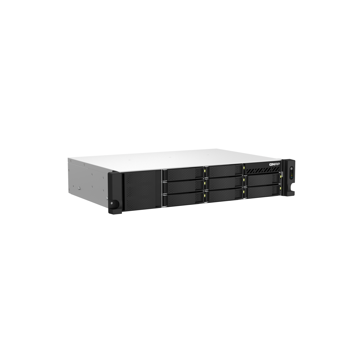 QNAP TS-864eU-RP-8G-US 8 Bay High-Speed Short Depth Rackmount Rackmount NAS with Dual-2.5GbE, Intel Celeron CPU, 8GB DDR4 Memory and 2.5GbE Network