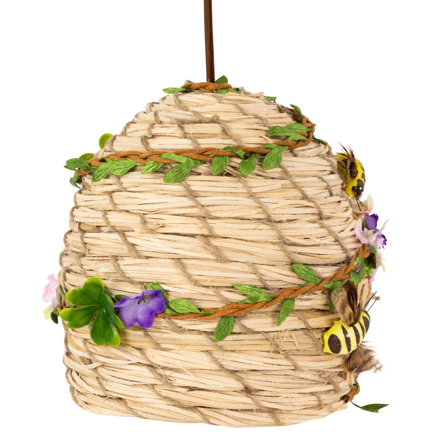 Beehive with Bees Spring Hanging Decoration - 6.25"