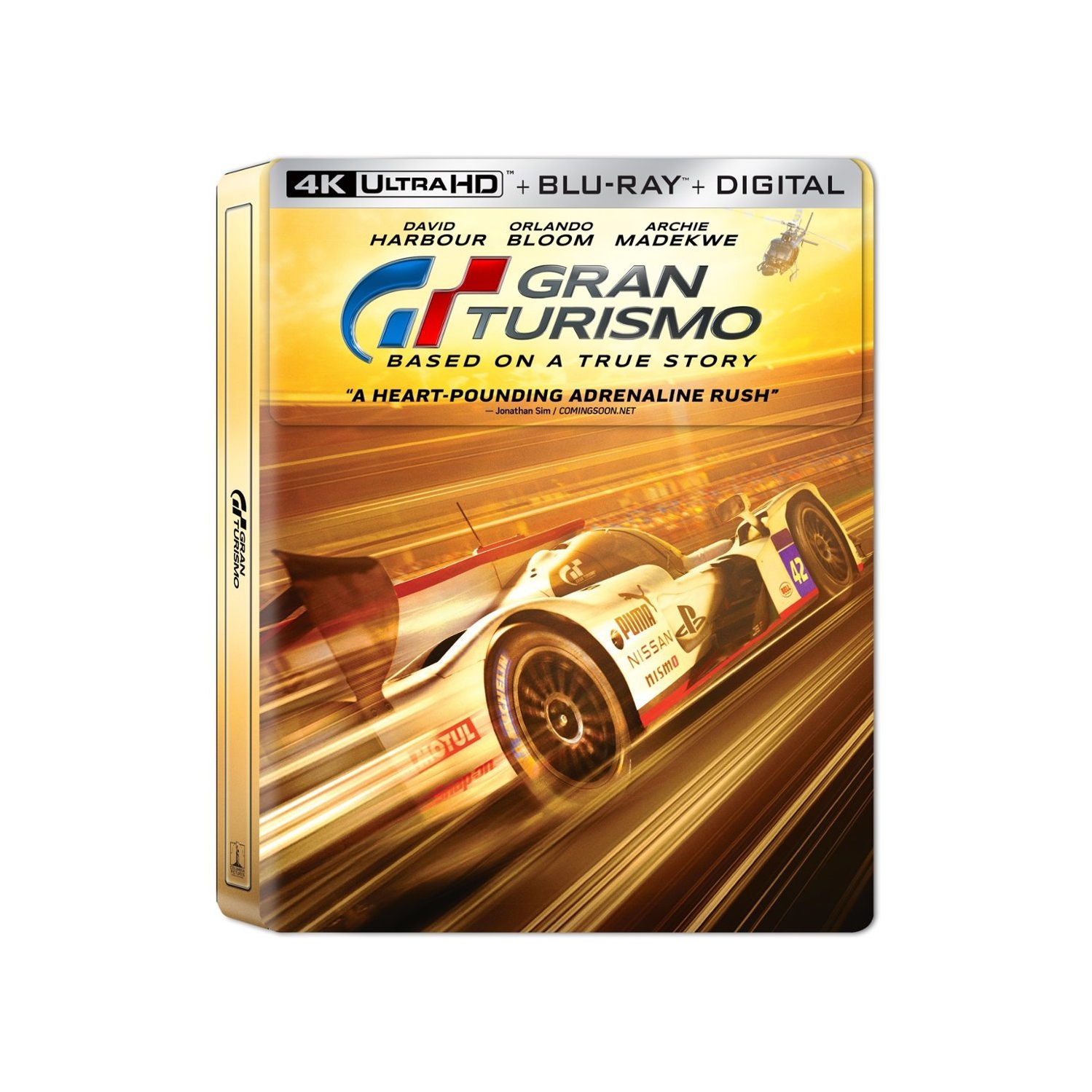 Gran Turismo [SteelBook] [Includes Digital Copy] [4K Ultra HD Blu-ray/Blu-ray] [2023]