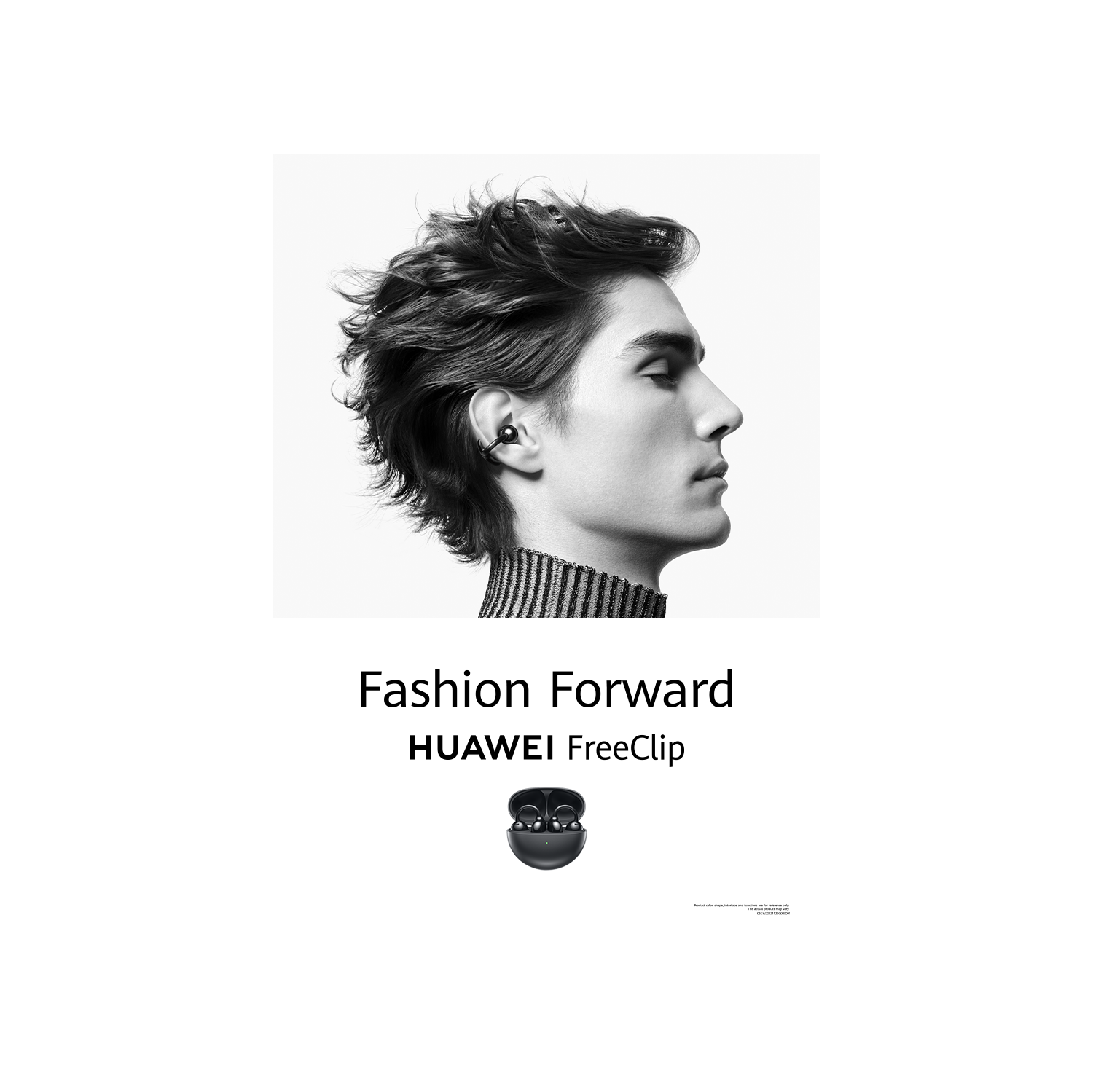 HUAWEI FreeClip, Open-Ear buds, Groundbreaking Aesthetic Design, Feather-Light Wearing, AI Crystal-Clear Call, Long Battery Life, Dual-Device