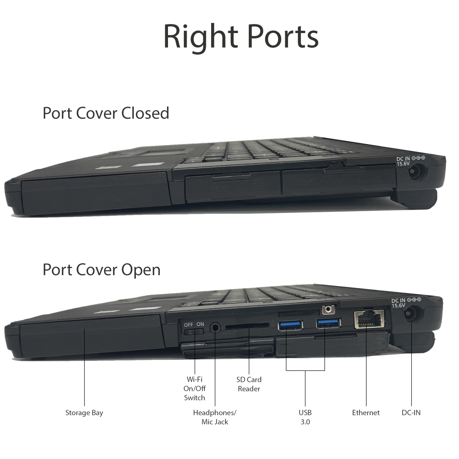 Remis à neuf - Toughbook CF-54 MK2, HD de 14 po, Core i5-6300U d'Intel, clavier multilingue canadien, 8&nbsp;Go, disque SSD de 256&nbsp;Go, Windows