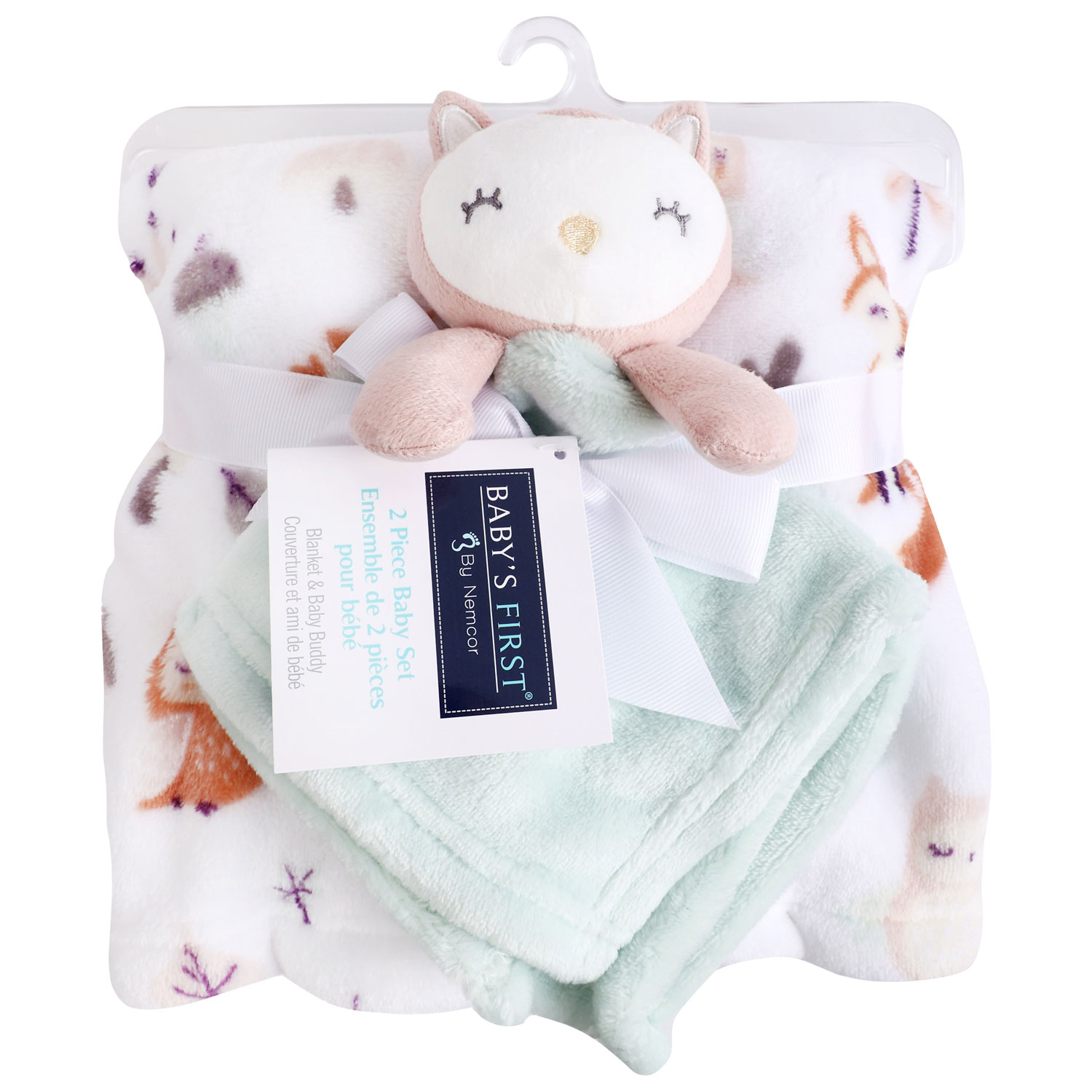 Nemcor 2-Piece Blanket & Buddy - Owl