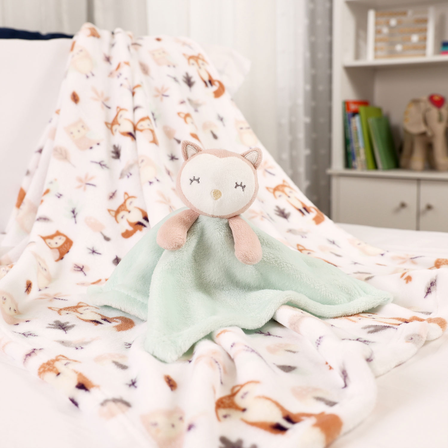 Nemcor 2-Piece Blanket & Buddy - Owl