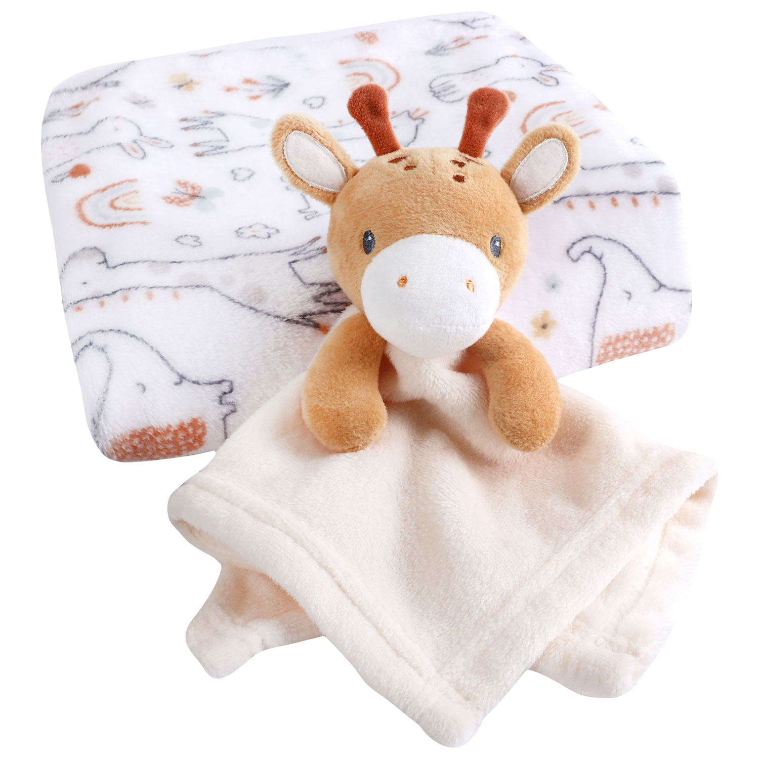 Nemcor 2-Piece Blanket & Buddy - Giraffe