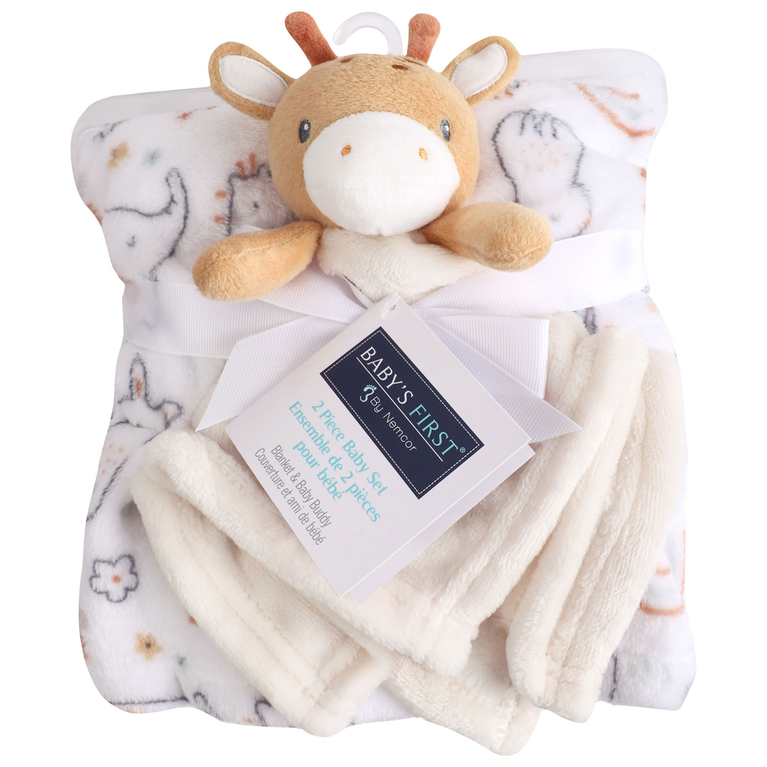 Nemcor 2-Piece Blanket & Buddy - Giraffe