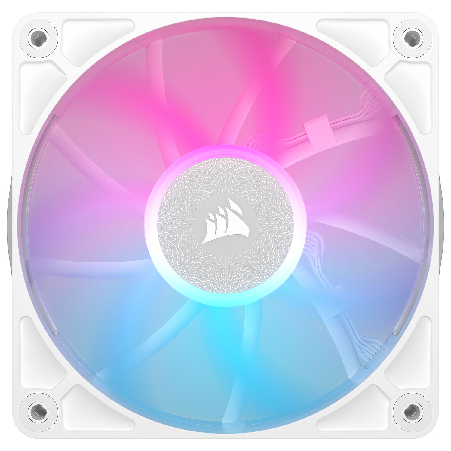 Corsair RX120 RGB 120mm PWM Case Fan - White (Requires iCUE LINK System Hub)