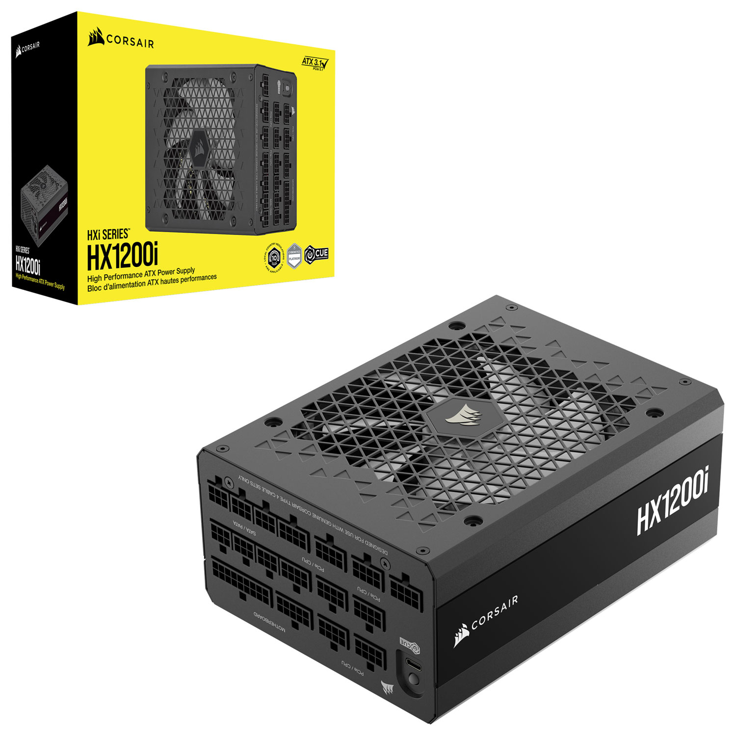 Bloc d'alimentation modulaire ATX de 1200 W Hx1200i de Corsair - Exclusivité de Best Buy