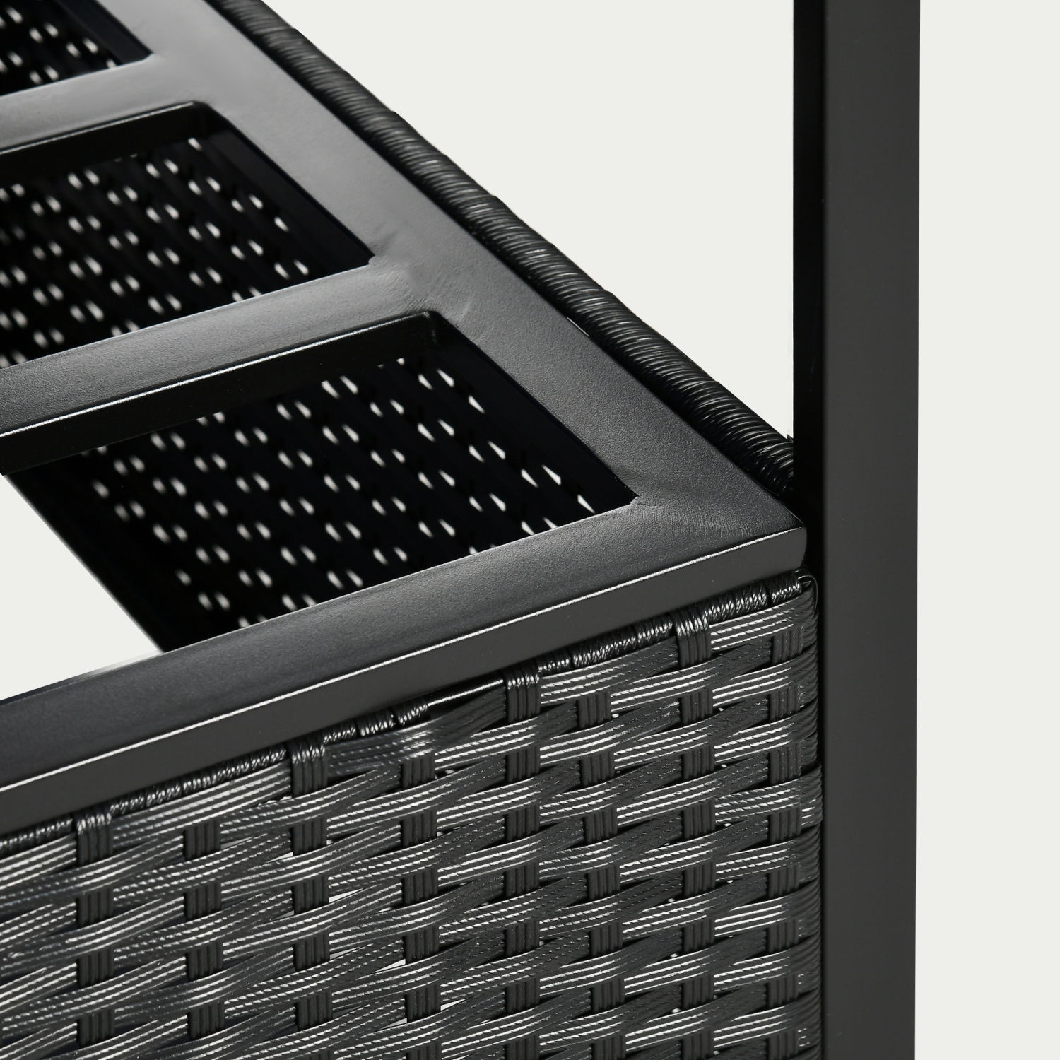 Outsunny Wicker Patio Furniture, Outdoor PE Rattan Sofa Set with Retractable Canopy Pergola, Shade Shelter for Deck, Pool, Garden, Terrace, Turquoise