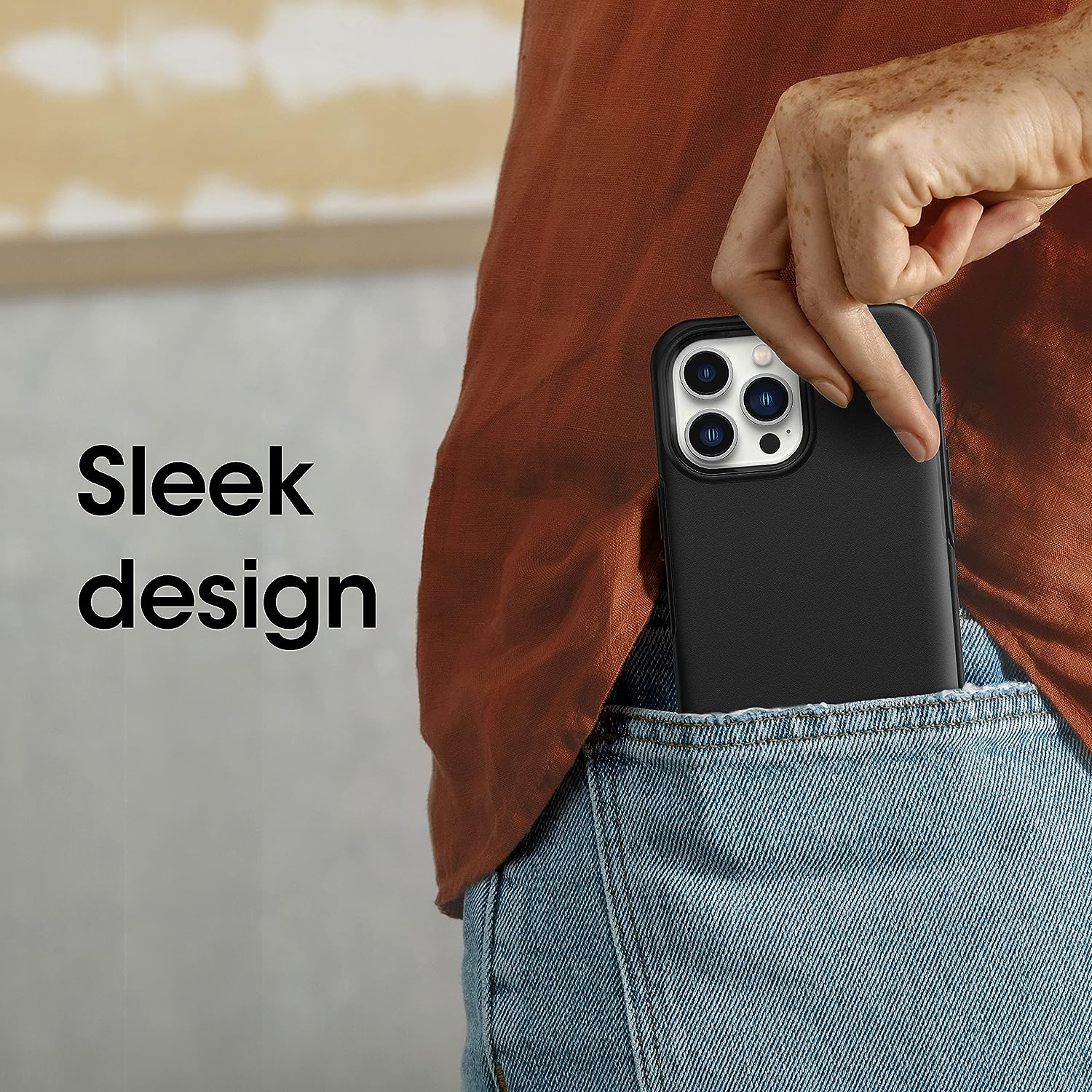 OtterBox – Étui SÉRIE SYMMETRY pour iPhone 12 Pro Max, noir