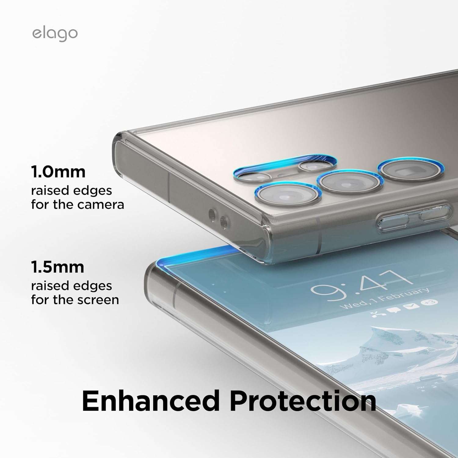 elago Hybrid Case Designed for Samsung Galaxy S24 Ultra 6.8" Case - Precise Camera Cutouts, Sleek and Light, Protective, PC/TPU Hybrid Technology,