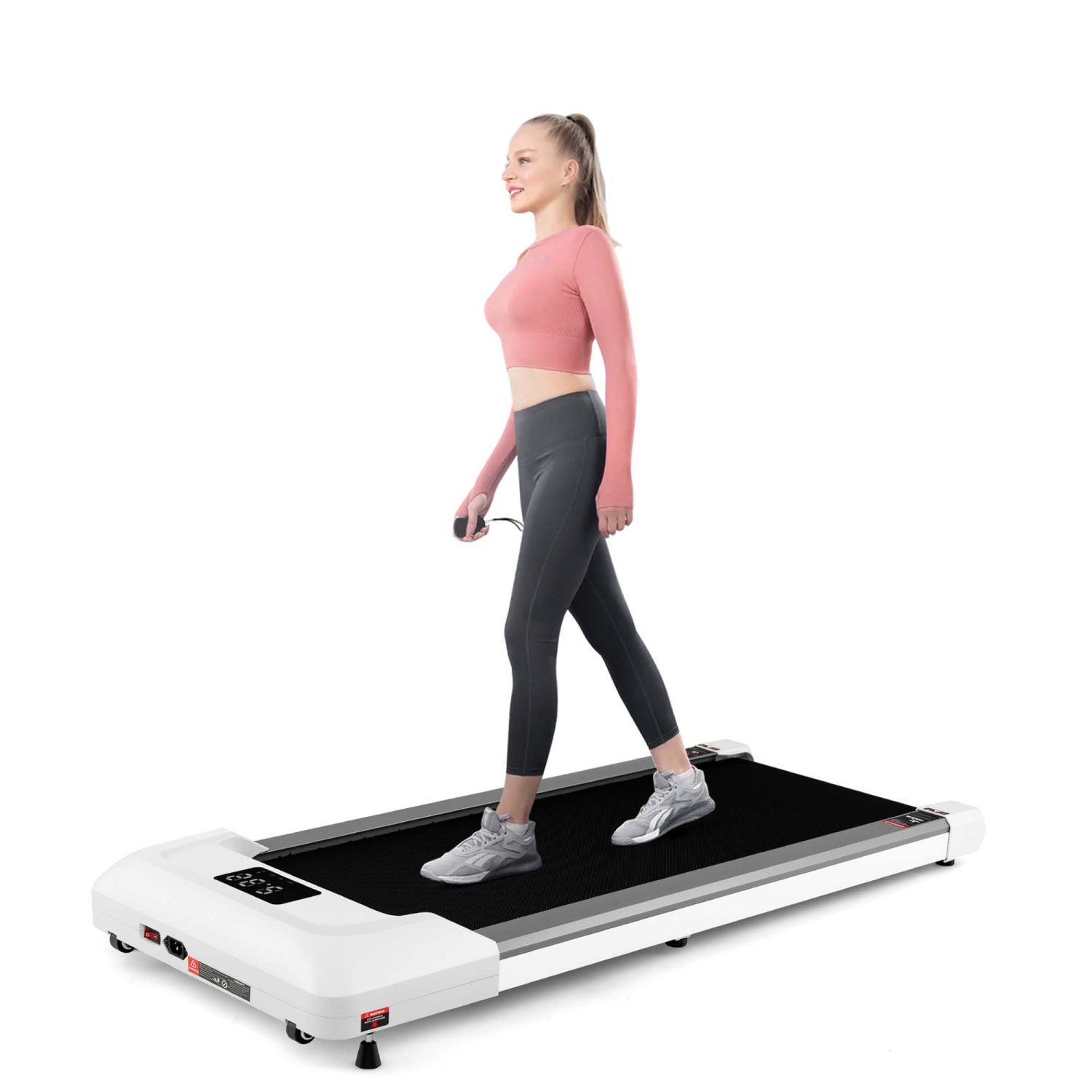 Tapis de marche sous le bureau SuperFit 0,6-3,8MPH avec télécommande et écran DEL