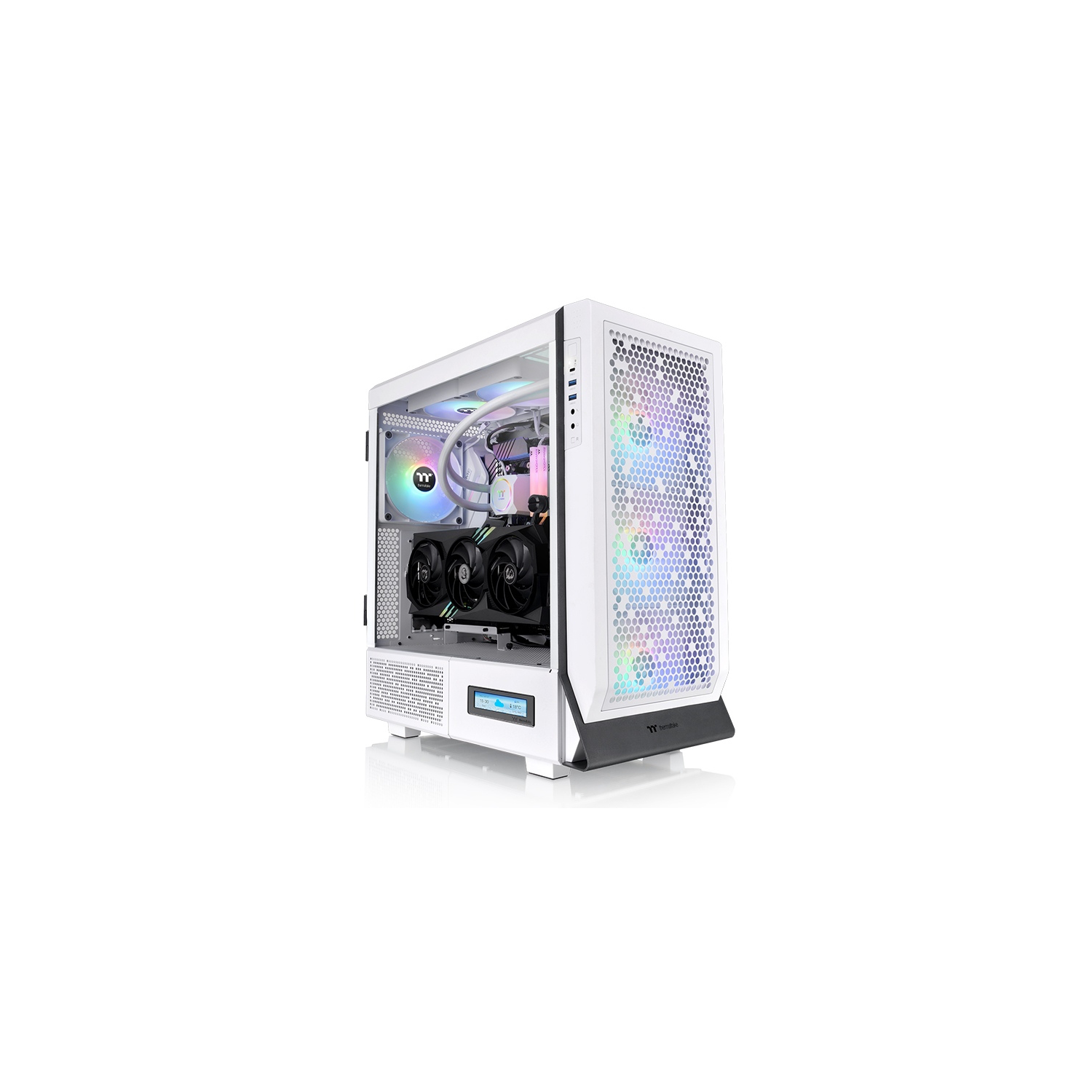Thermaltake Case CA-1X5-00M6WN-00 Ceres 500 TG ARGB Snow MidTower 1x3mm Tempered Glass White Retail