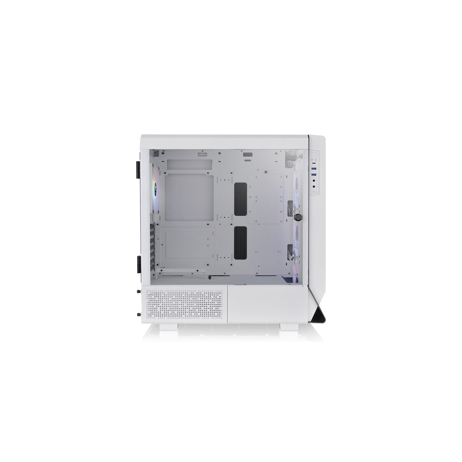 Thermaltake Case CA-1X5-00M6WN-00 Ceres 500 TG ARGB Snow MidTower 1x3mm Tempered Glass White Retail
