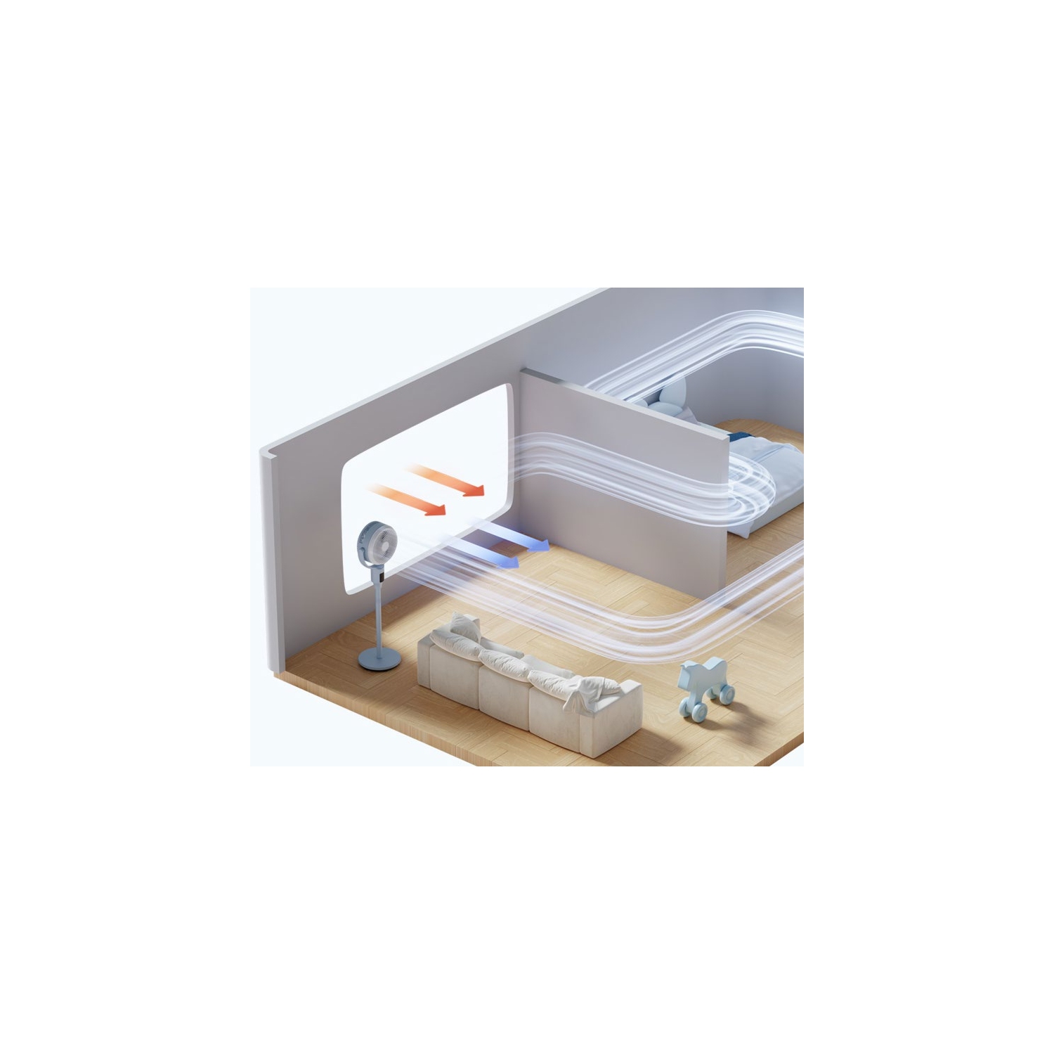 Ecohouzng 7" DC Circulation Fan