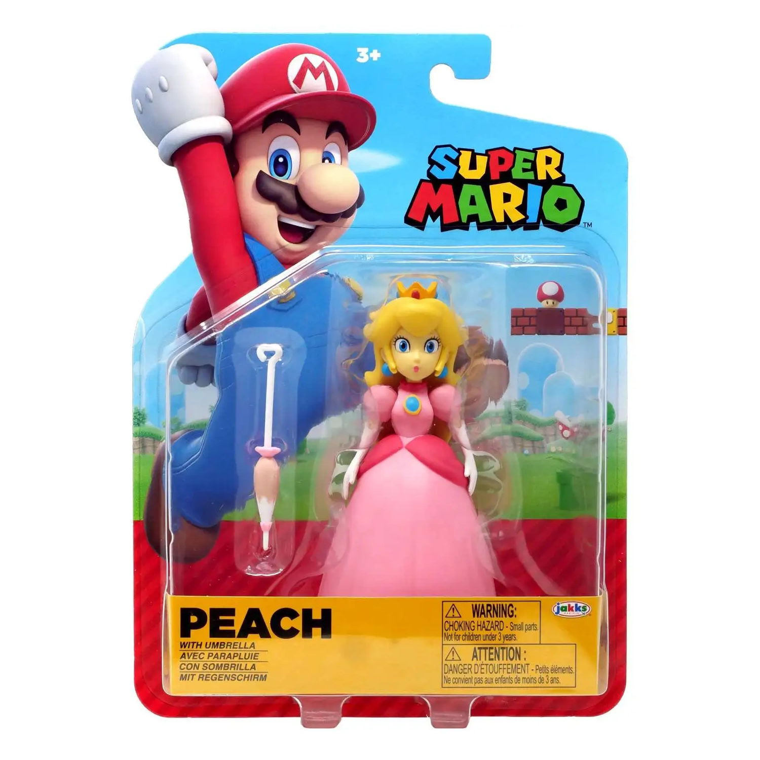 Jakks Pacific Super Mario: Peach Nintendo 4" Action Figure