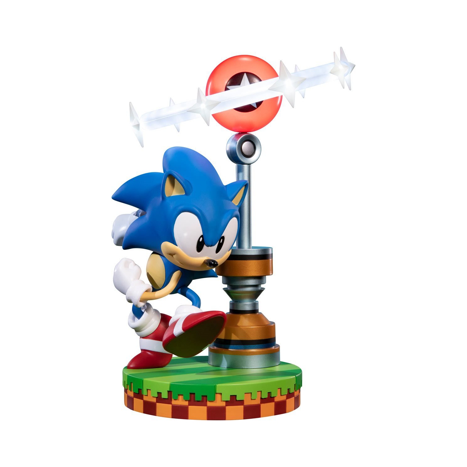 Les 4 premières figurines Sonic the Hedgehog: Statue peinte en PVC de 11 po Sonic