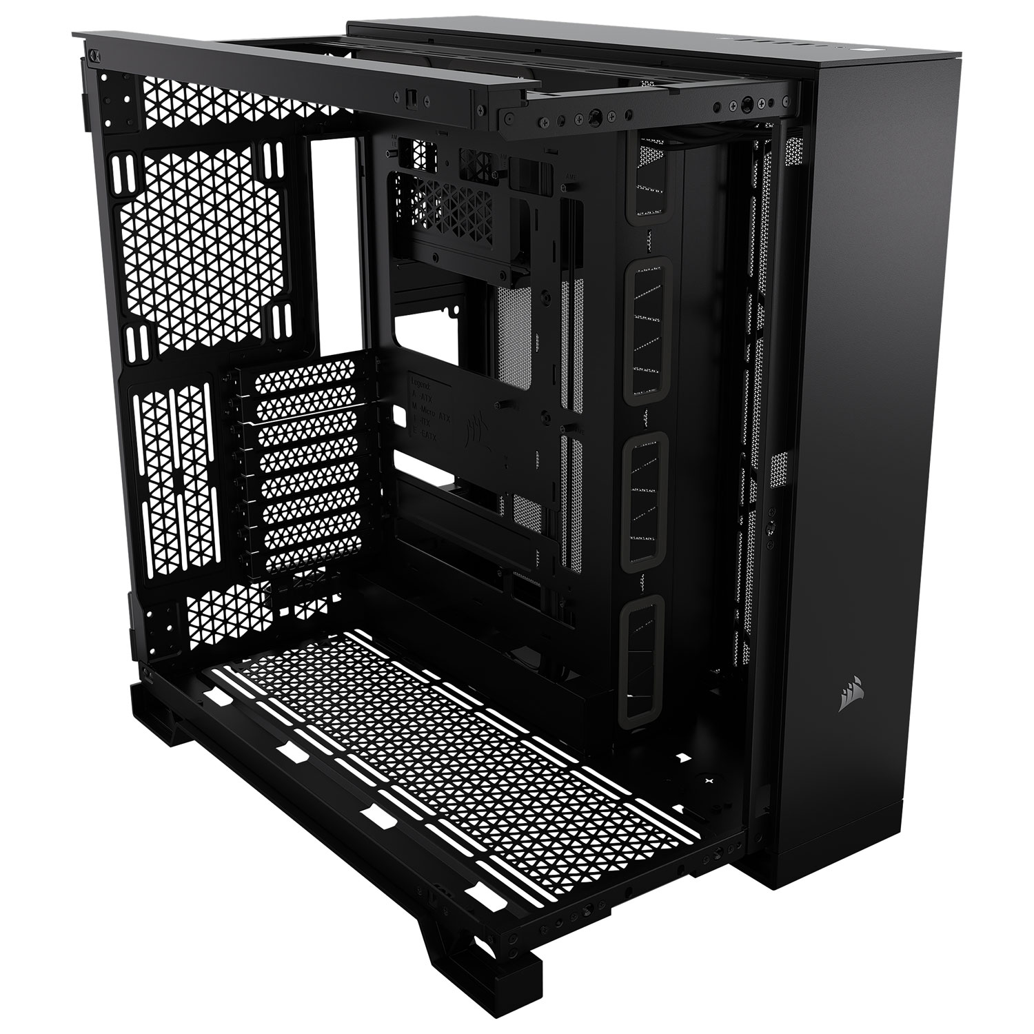 Corsair 6500X Mid-Tower Dual Chamber ITX/ MATX/ ATX/ EATX Computer Case - Black