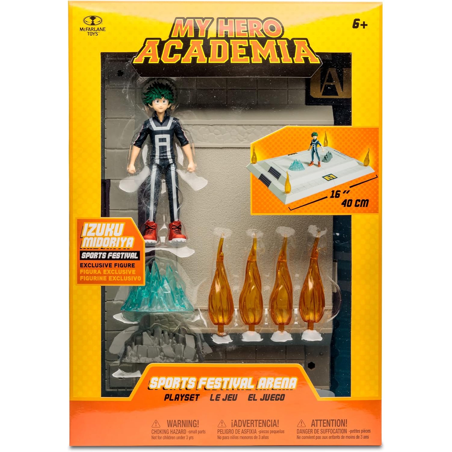 McFarlane Toys McFarlane My Hero Academia Sports Festival Arena Playset with Izuku Midoriya Exclusive Figure