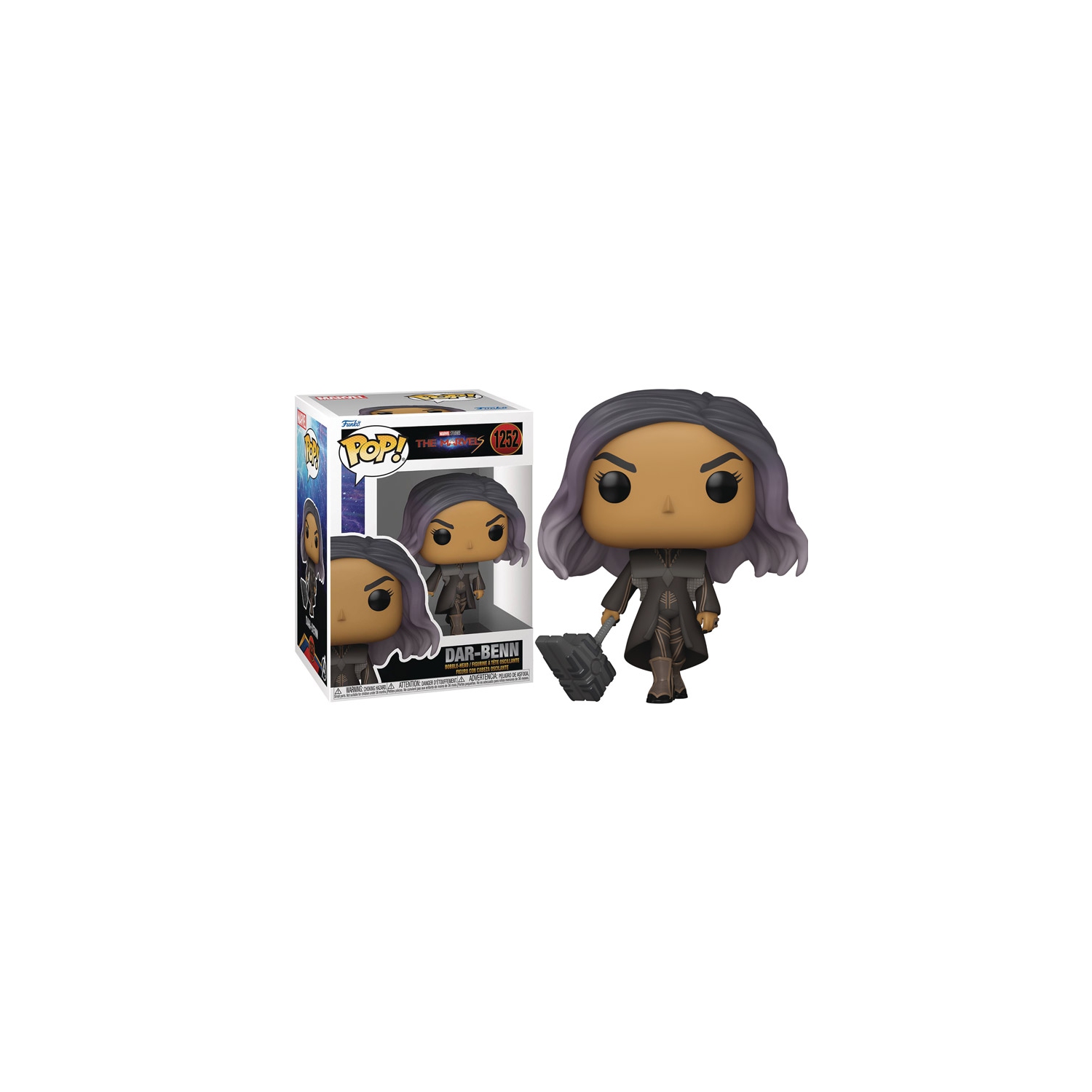 Figurine Pop! De Funko Marvel The MARVELS Vinyl à tête branlante Dar-Benn n n n n° 1252