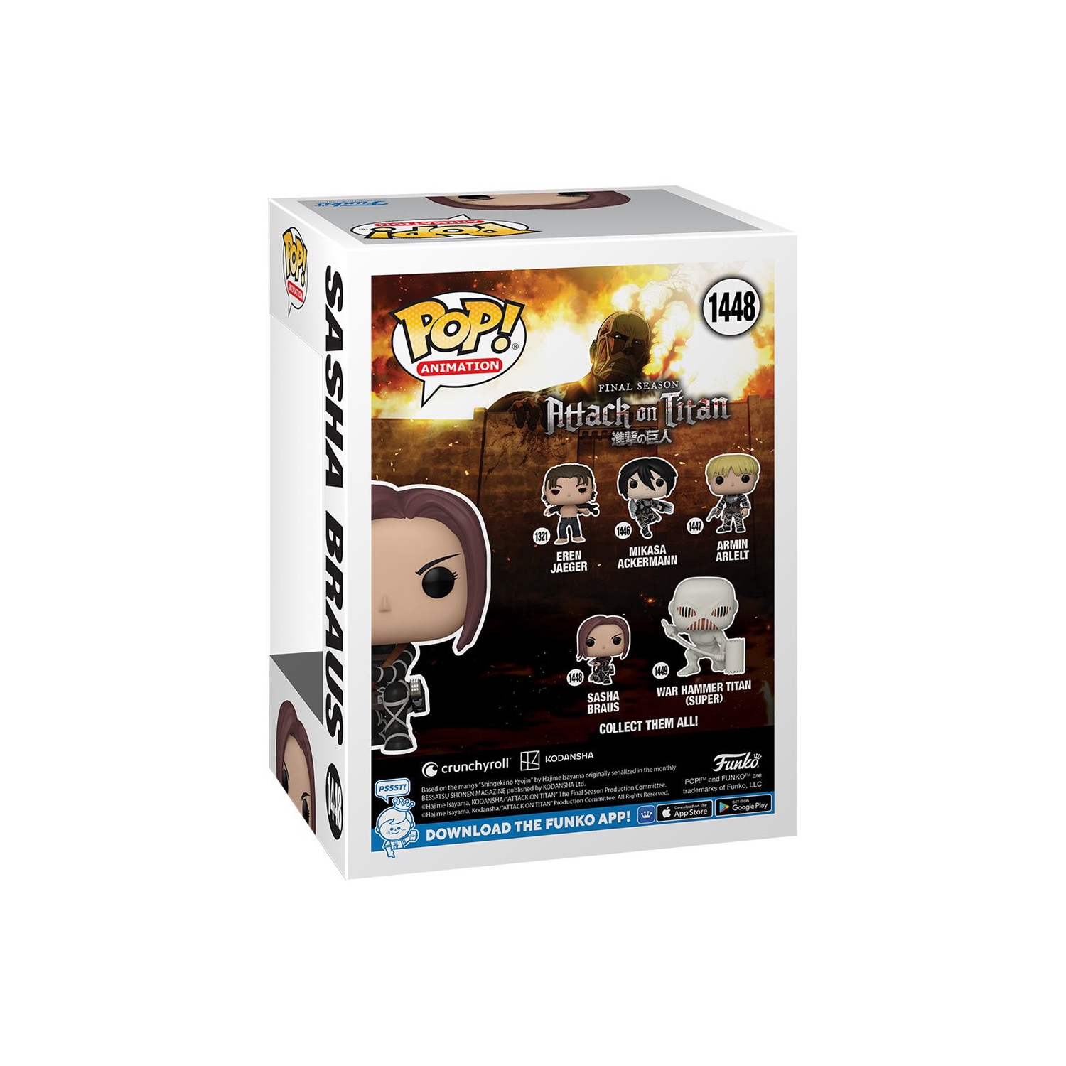 Funko Pop! Animation Attack on Titan Vinyl Figure Sasha Braus #1448