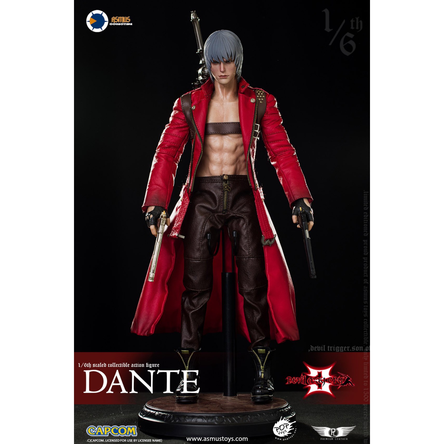 Asmus Collectible Toys Dante Devil May Cry 3 (DMC III) Sixth (1/6) Scale Figure