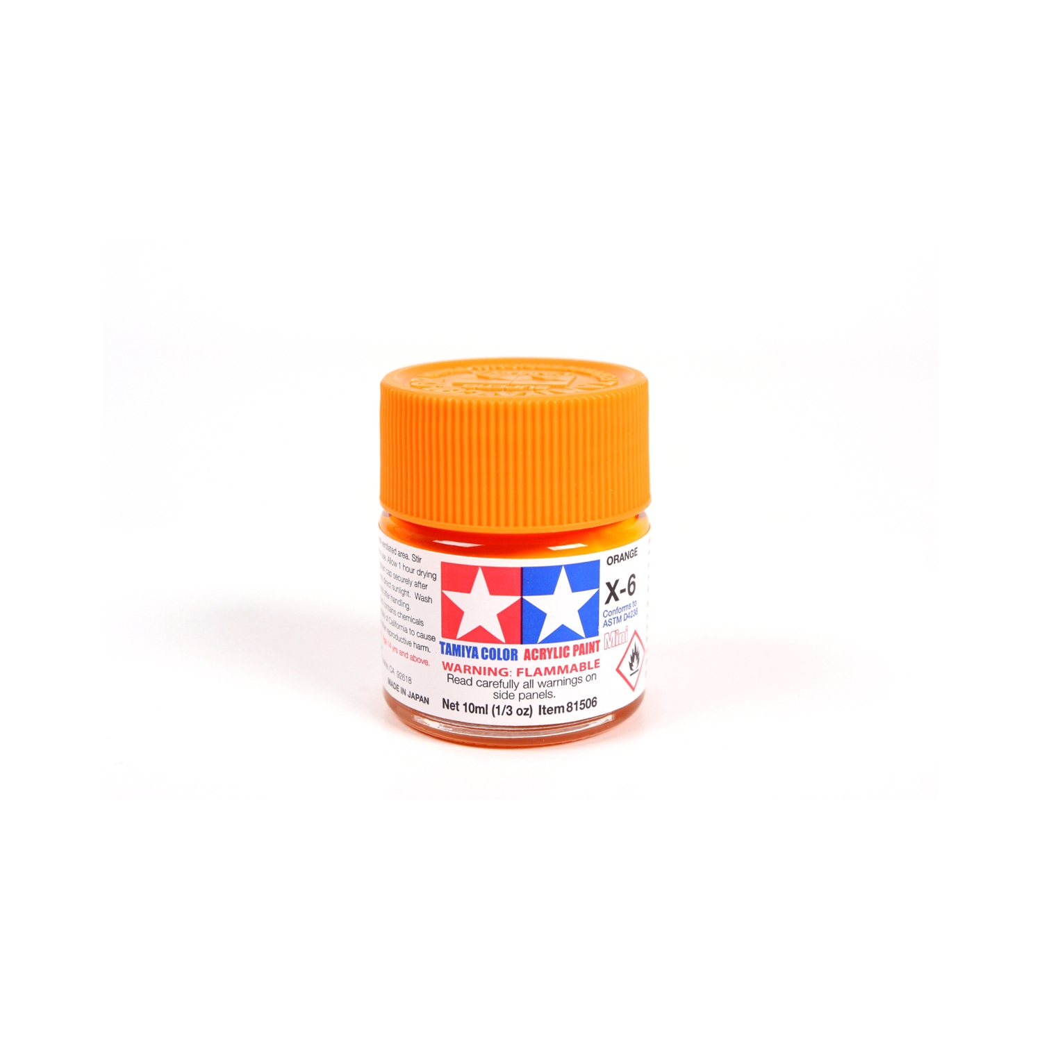 TAMIYA Tamiya Color Acrylic Paint Mini X-6 Orange Plastic Model Kit Paint