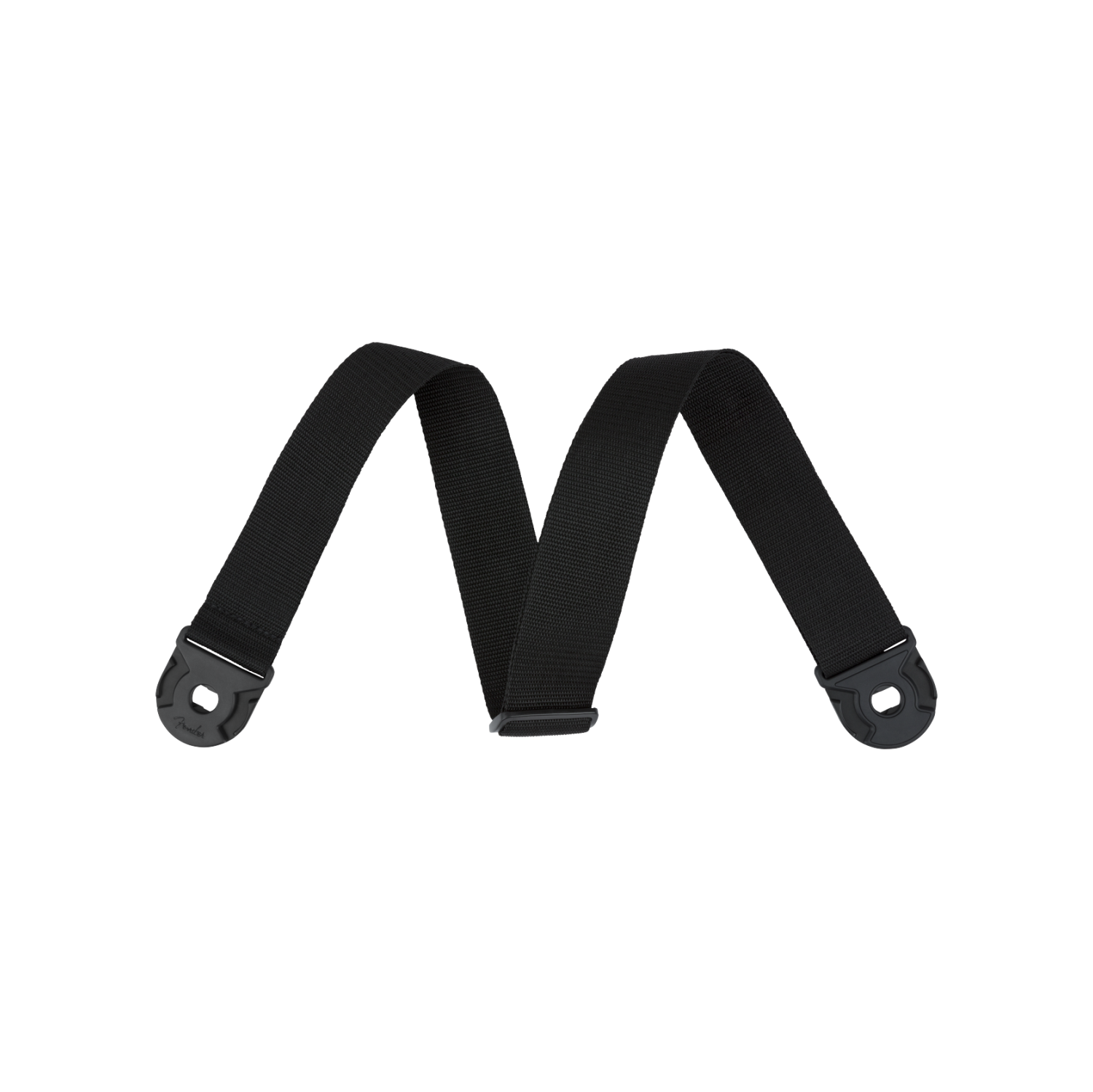 Fender QuickGrip Locking End Super Soft Guitar Strap - Black Polypro