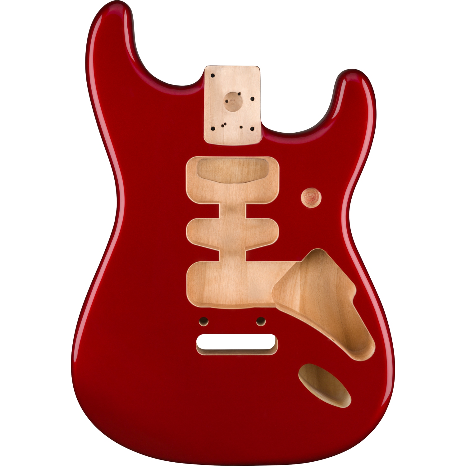 Caisse en aulne Stratocaster HSH de série Deluxe de Fender - Support en pont à 2 points Candy Apple Red
