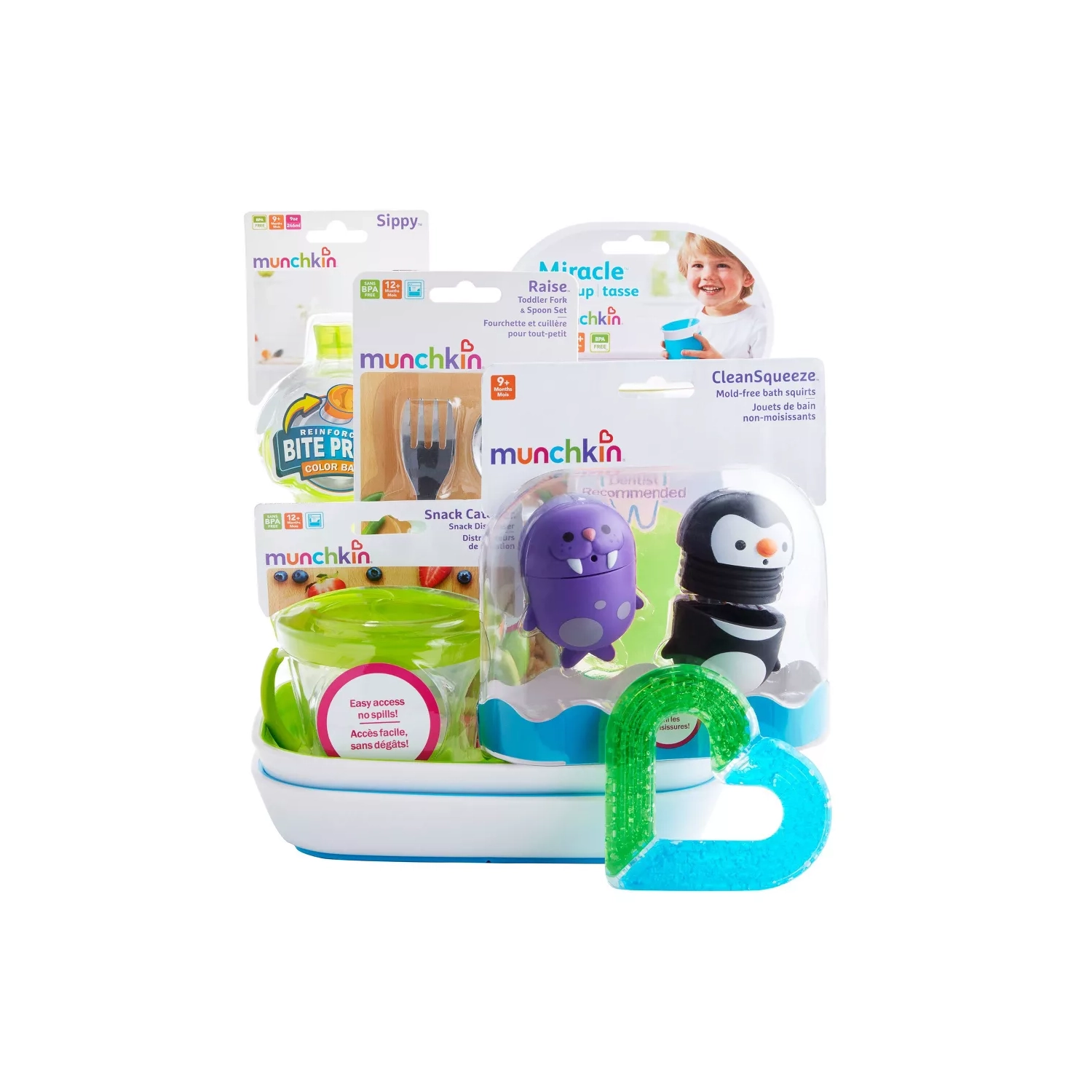 Panier-cadeau d'anniversaire de 1st $ pour bébé de Munchkin - neutre