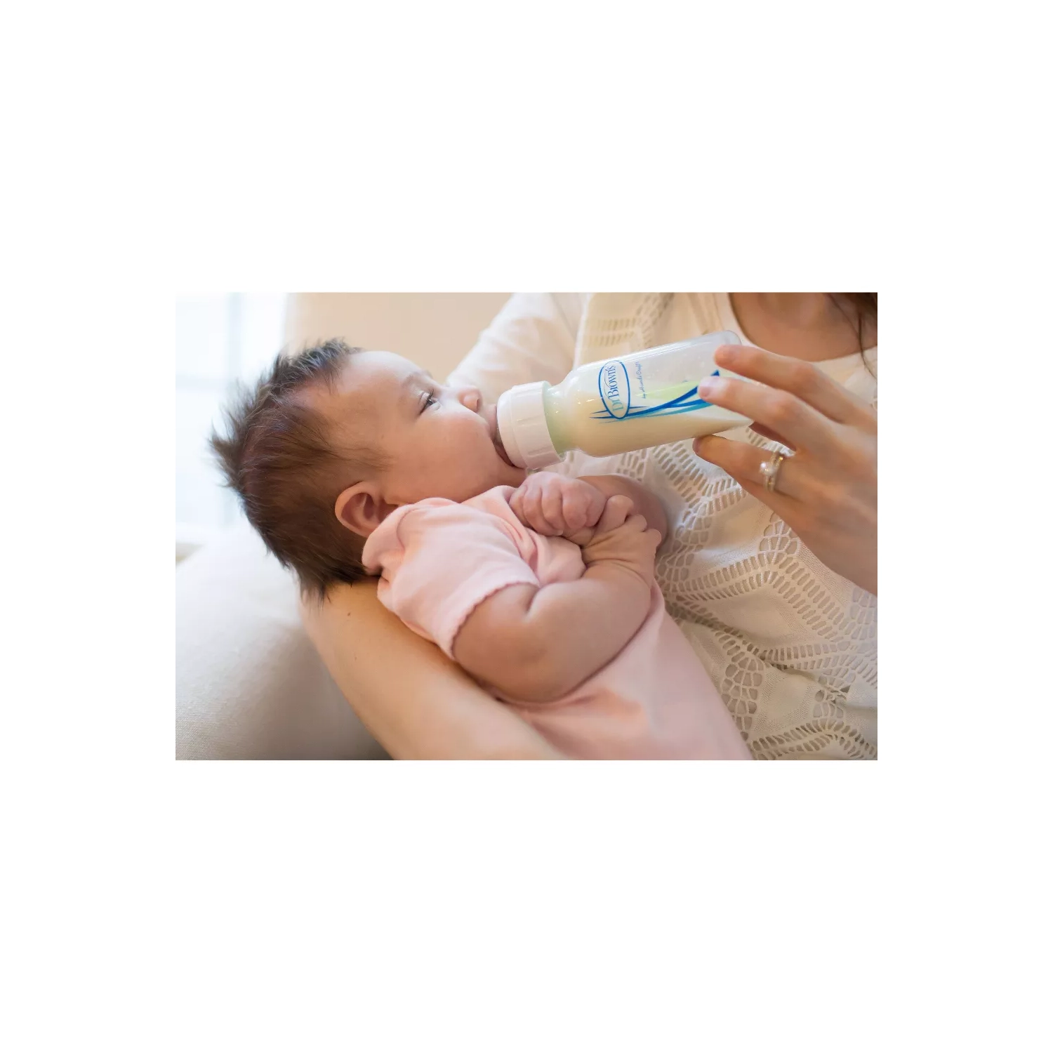 Coffret-cadeau pour 0&nbsp;m nouveau-né avec biberons anticoliques Options+ de Dr. Brown's.