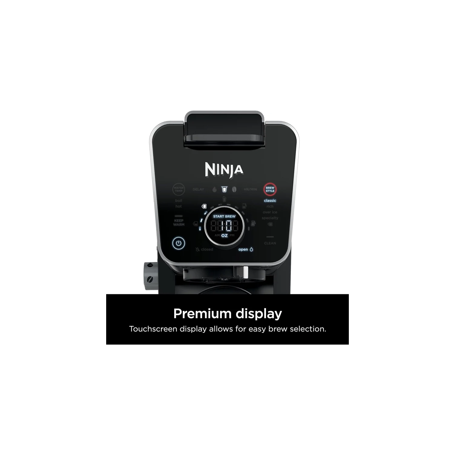 Cafetière spécialisée DualBrew Pro CFP301C – dosette pour une tasse et cafetière à filtre 12 tasses en noir