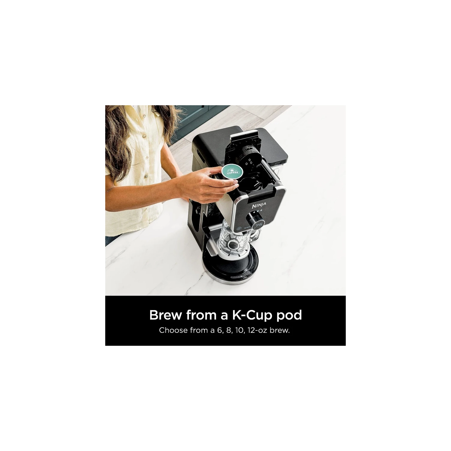 Cafetière spécialisée DualBrew Pro CFP301C – dosette pour une tasse et cafetière à filtre 12 tasses en noir