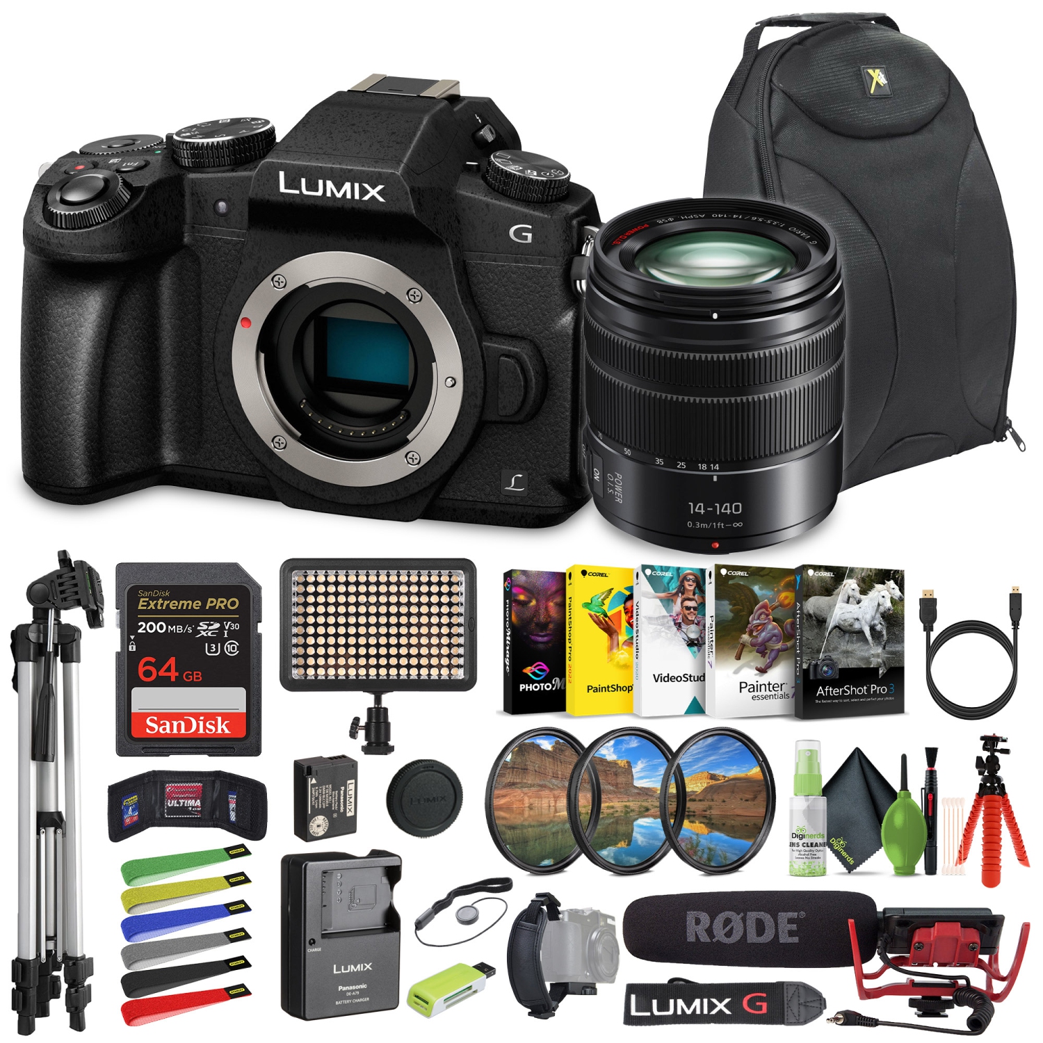 Panasonic Lumix DMC-G85 Mirrorless Digital Camera With Lumix G 14-140mm Lens
