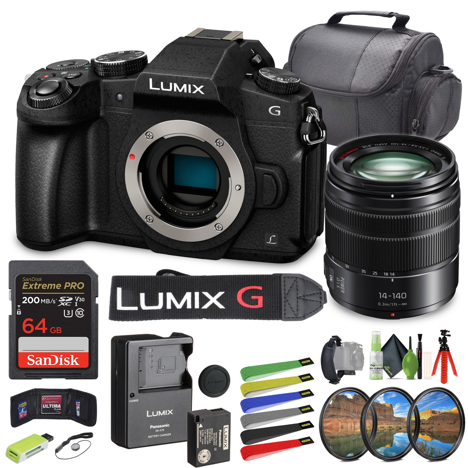 Panasonic Lumix DMC-G85 Mirrorless Digital Camera With Lumix G 14-140mm Lens
