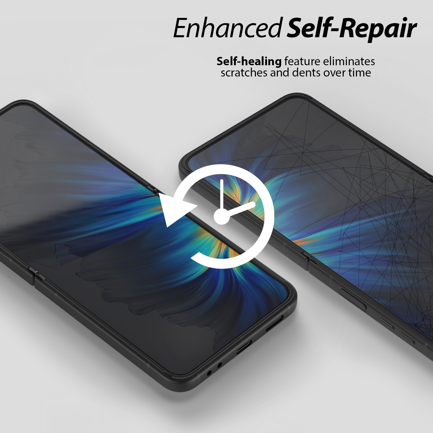 Whitestone Premium Film Screen Protector for Galaxy Z Flip 4 [Anti-Shock, Self Healing EPU Film] - 1 Pack