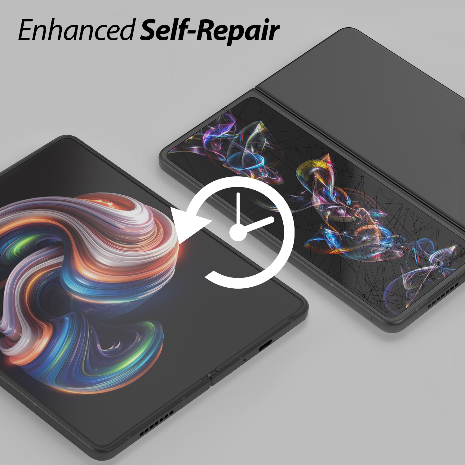 Whitestone Premium film protecteur d'écran pour Galaxy Z Fold 4 [anti-Shock, Self Healing EPU film] - Paquet de 1