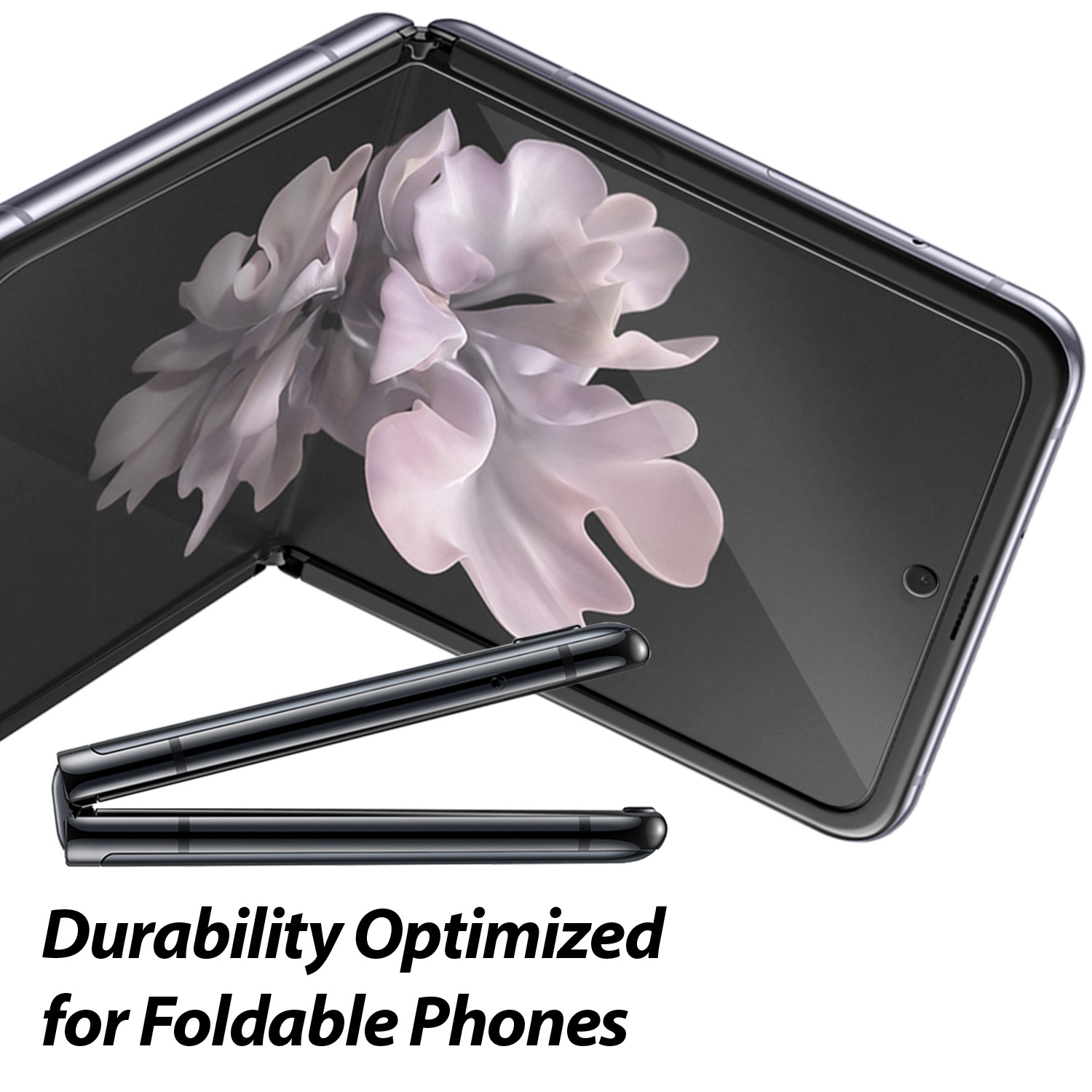 Whitestone Premium film protecteur d'écran pour Galaxy Z Flip 3 [anti-Shock, Self Healing EPU film] - Paquet de 1